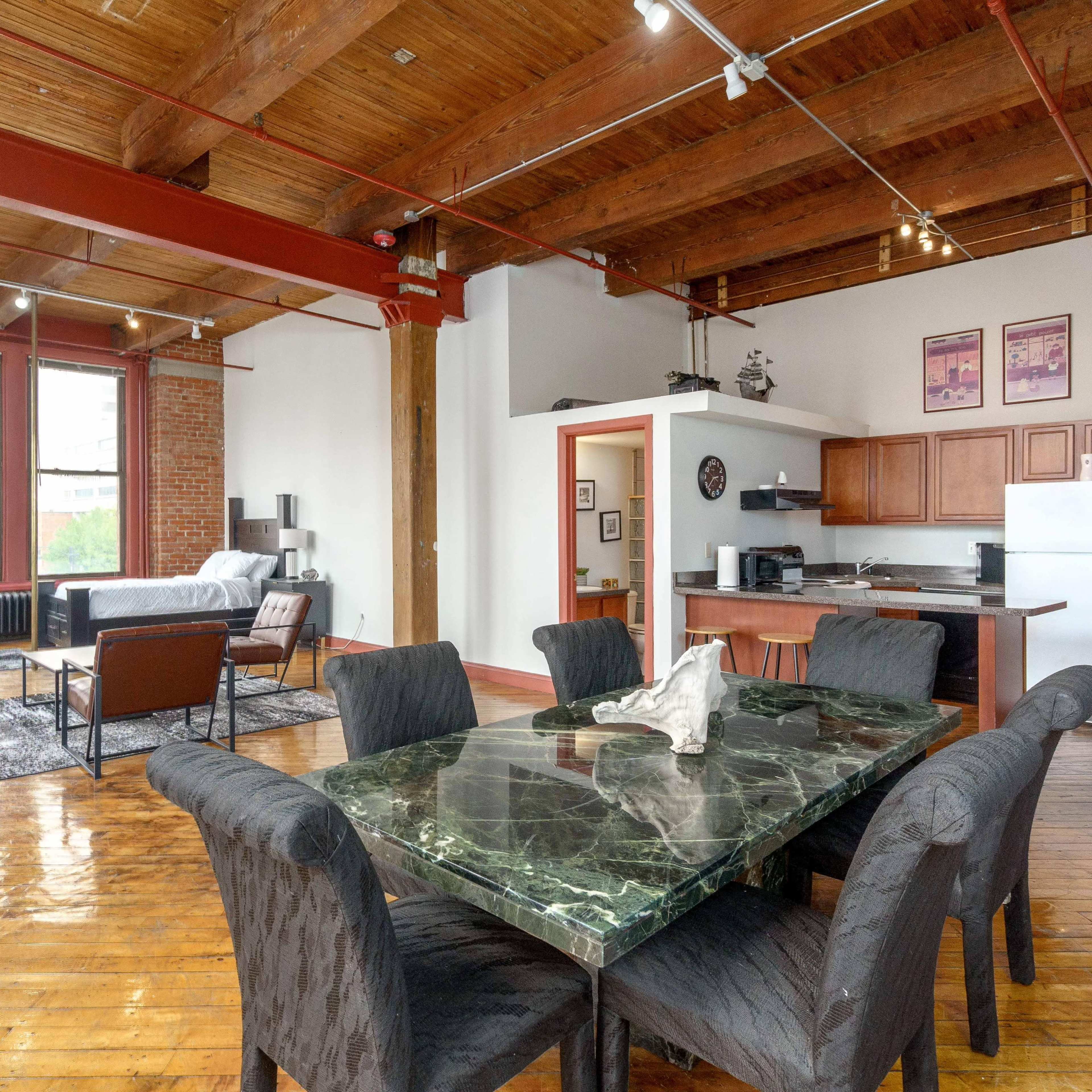 Greektown Loft with Stripper Pole Image in Downtown Detroit, Detroit, MI
