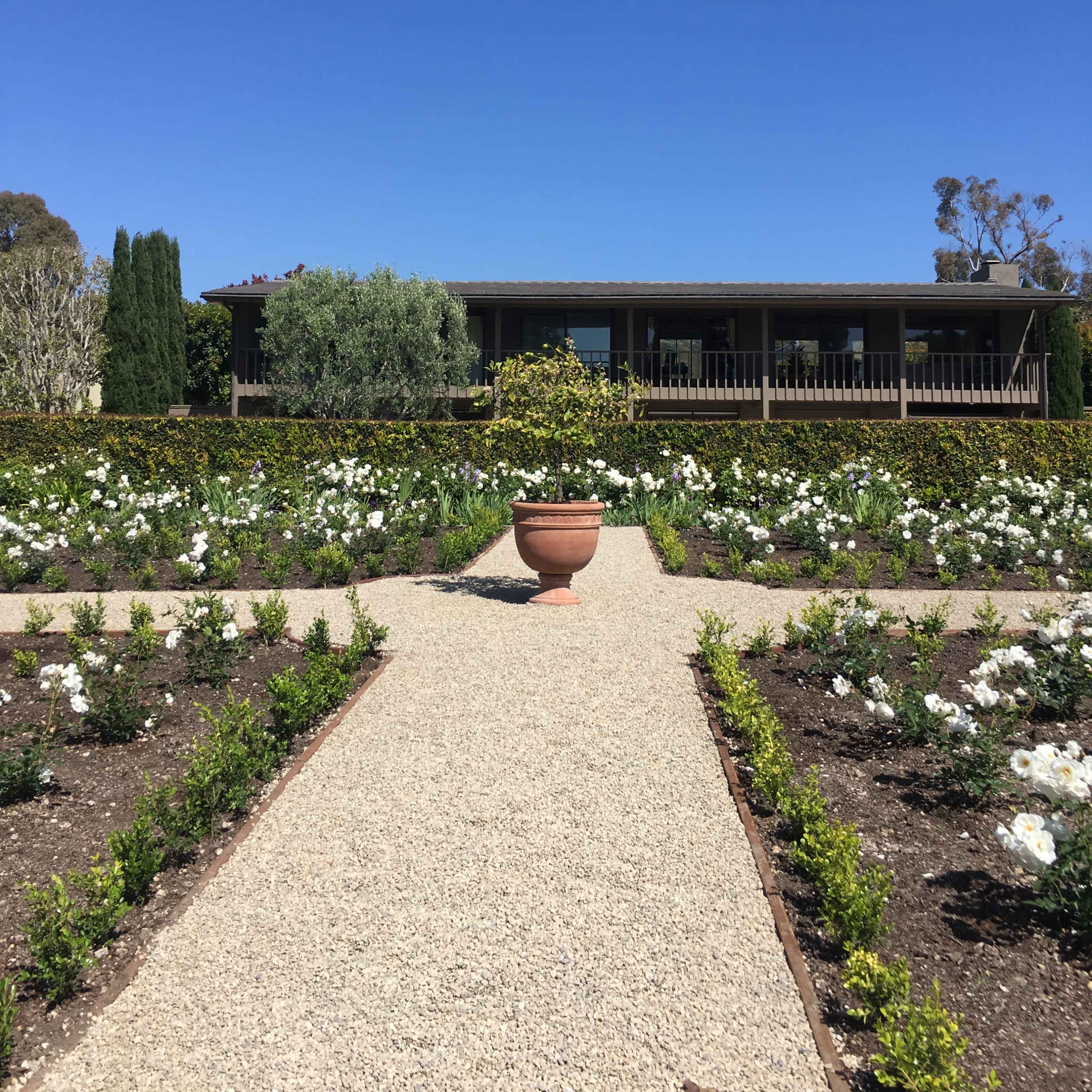 Light-filled Coastal Mid Century with huge private yard, olive grove and ocean views. Image in Palos Verdes Estates, Palos Verdes Estates, CA