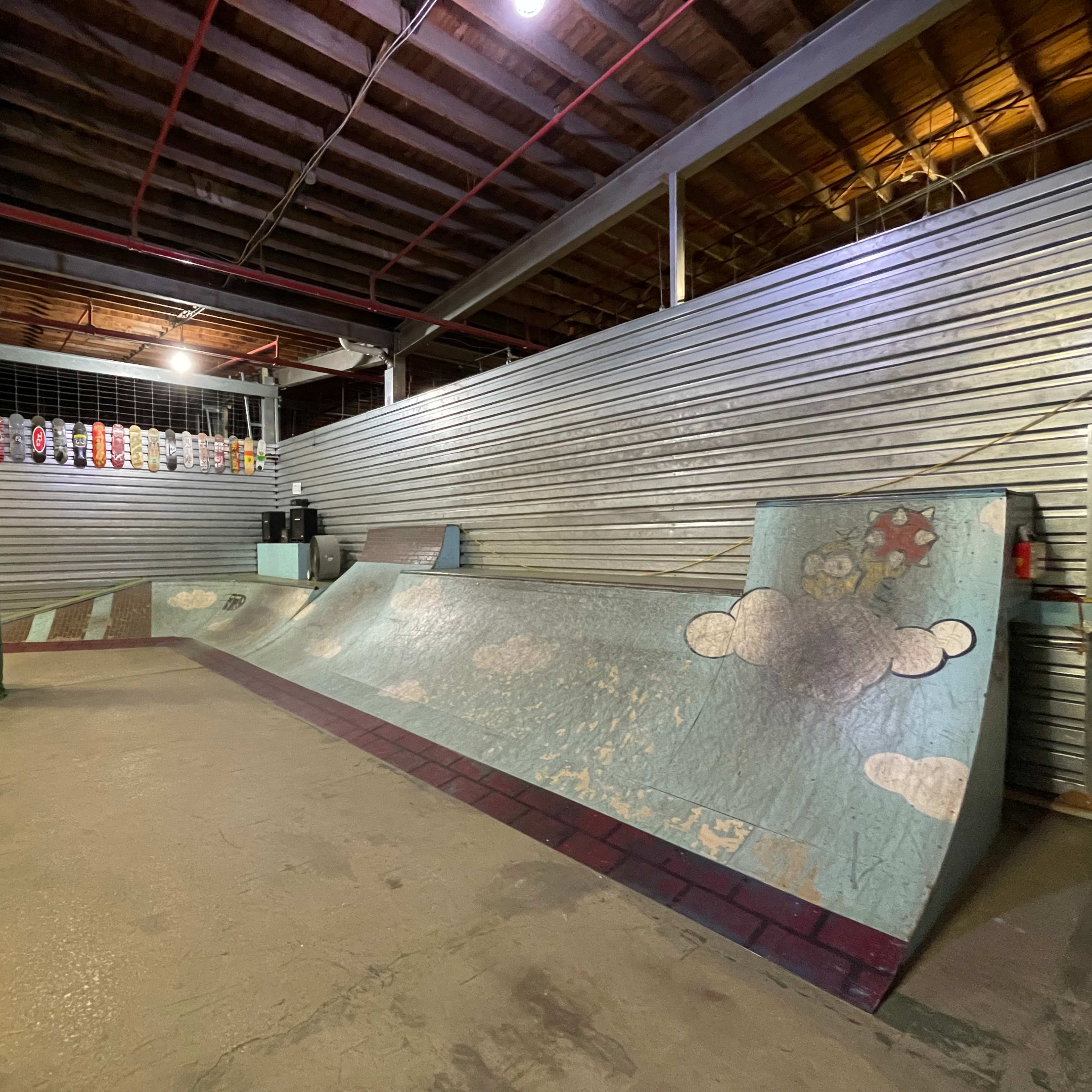 Suburban Private Indoor Skatepark Warehouse Image in Lower Gwynedd Township, Montgomery County, PA