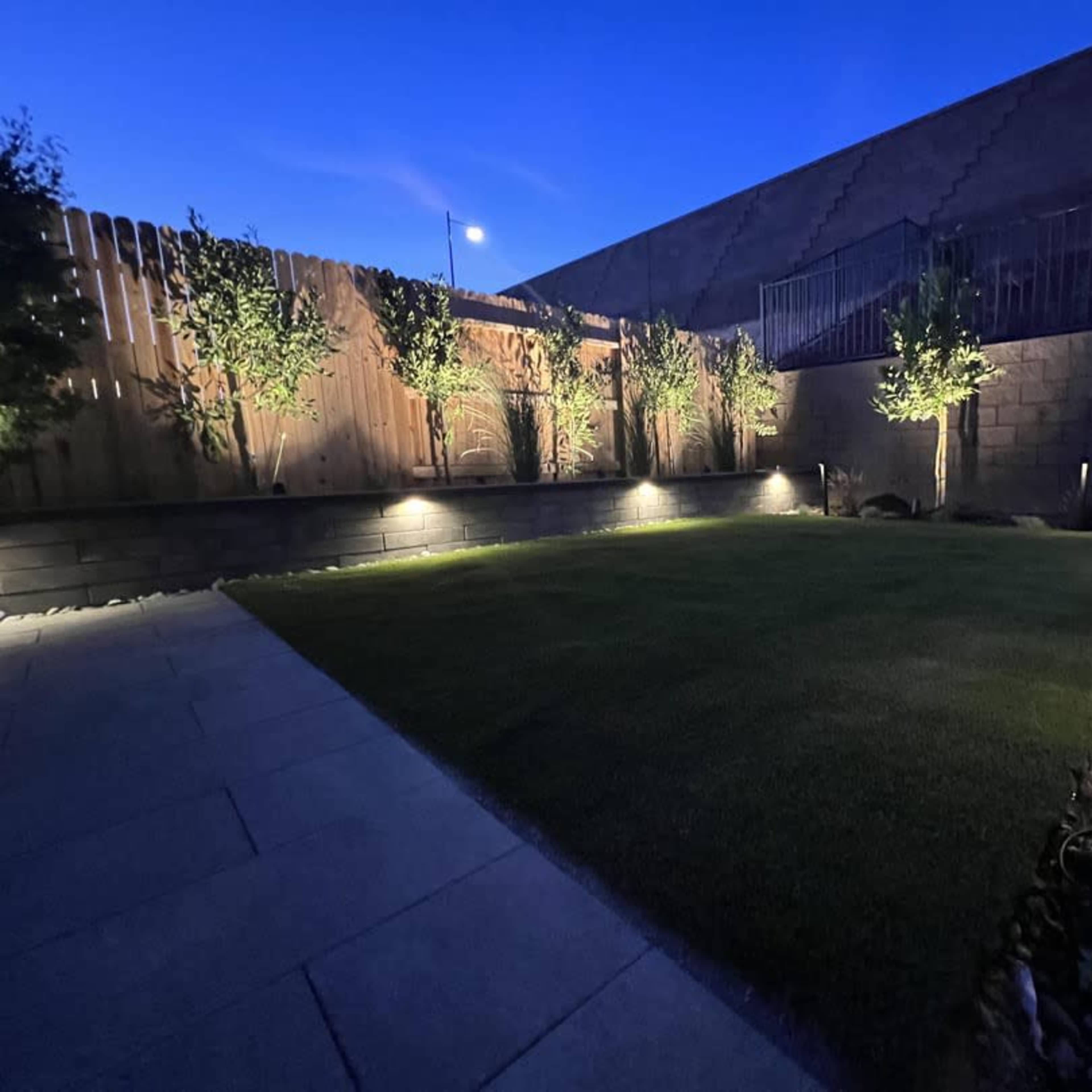 Downtown area lit backyard space Image in Downtown, San Antonio, TX