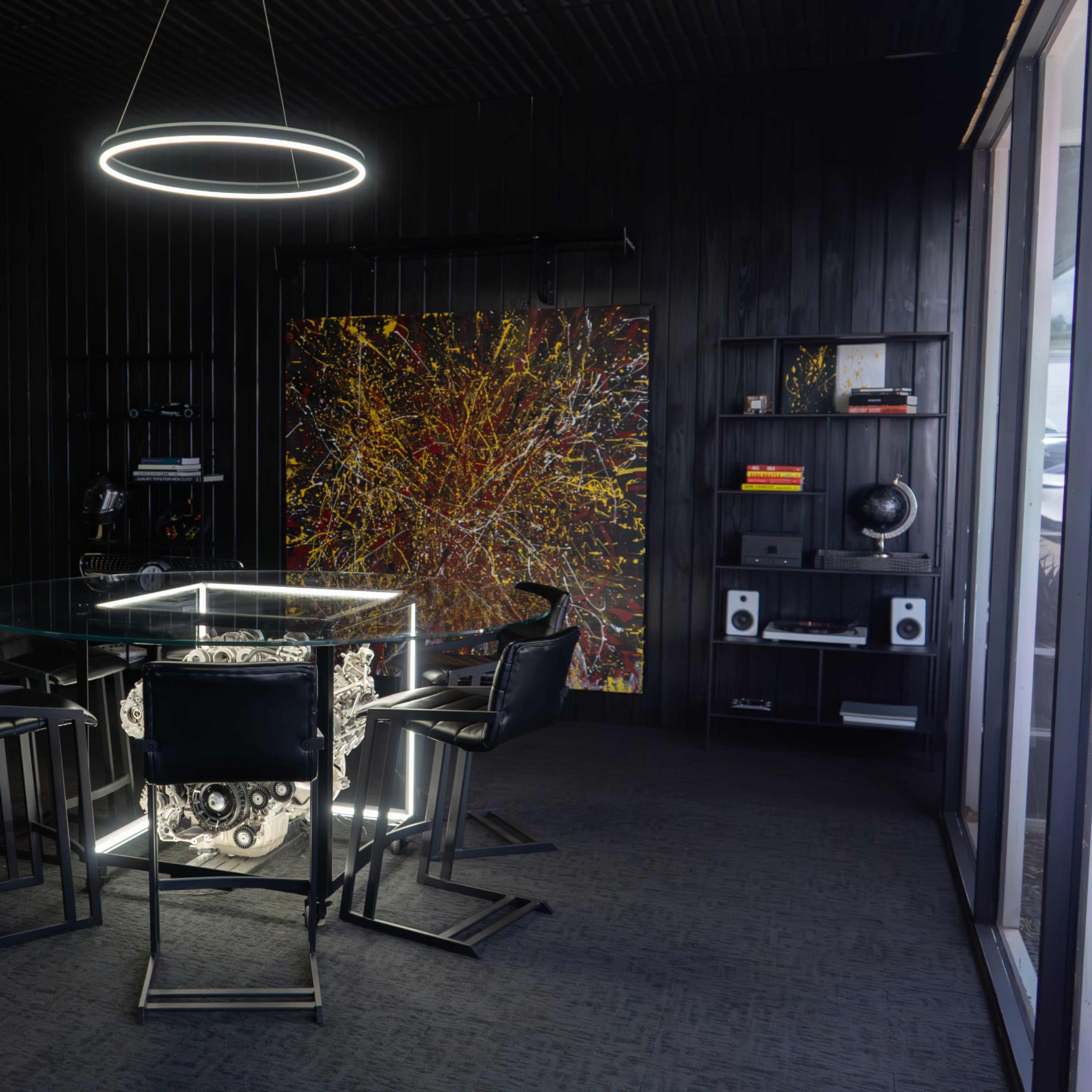 Motorsport themed lounge, gallery, and showroom Image in , Orlando, FL