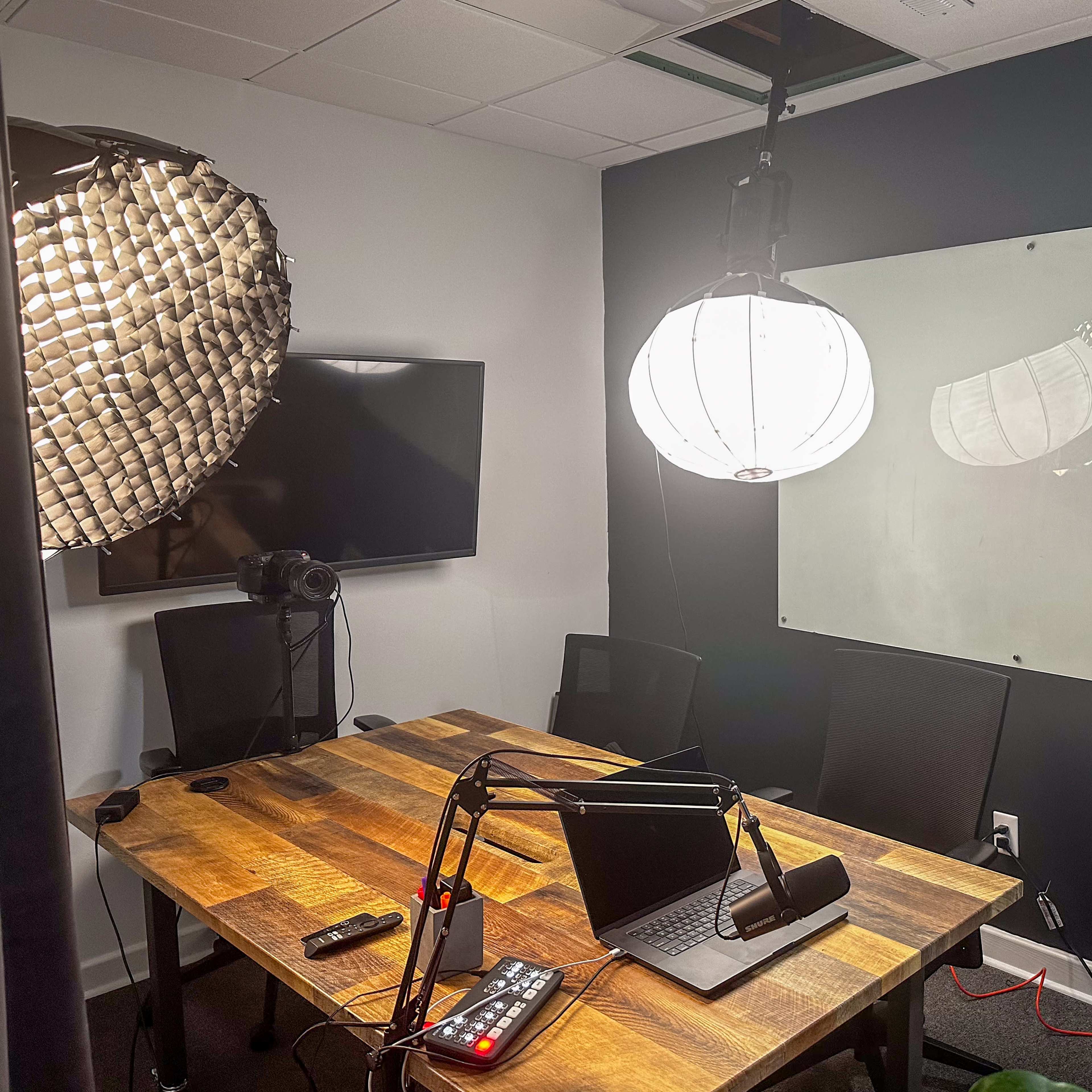 Fully Equipped Content Creators’ Studio for Podcasts & Video in Trendy Downtown Durham Office Image in Downtown, Durham, NC