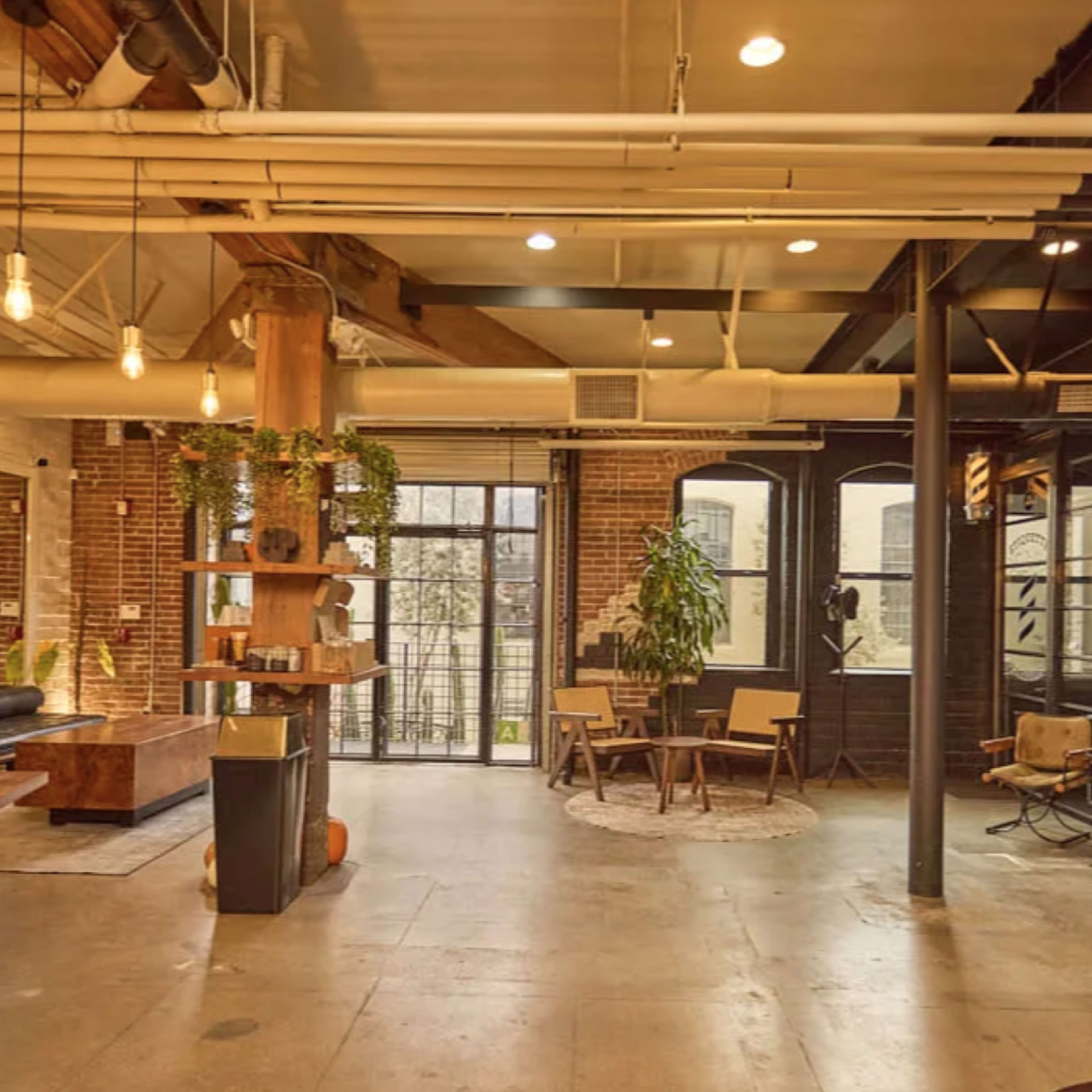 Rustic and Industrial Loft w/ Coffee | Barber | Vintage Motorcycle Shop Image in Central LA, Los Angeles, CA