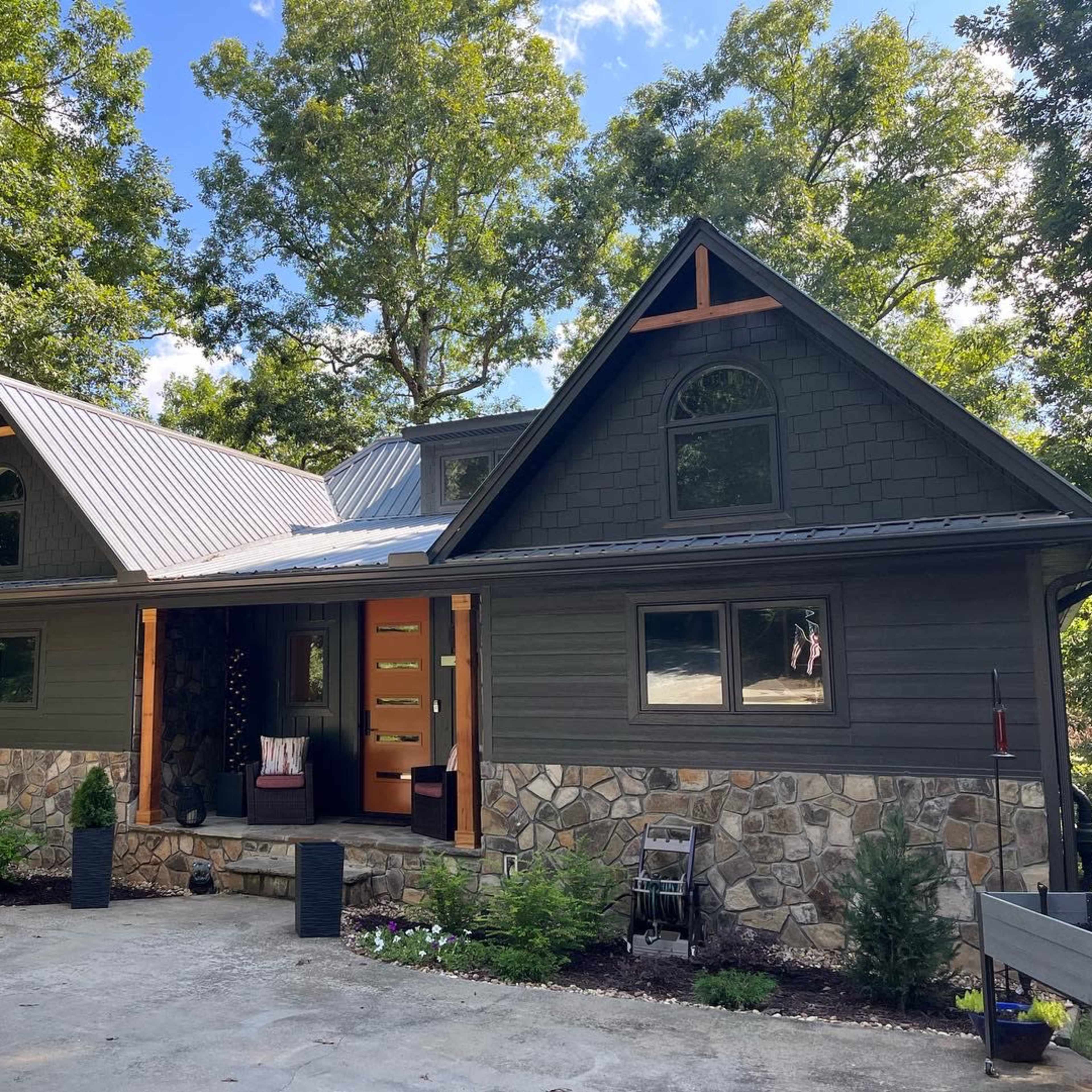 Cinematic Mountain Chalet with Creekside Fire Pit & Forest Views Image in , Dawsonville, GA