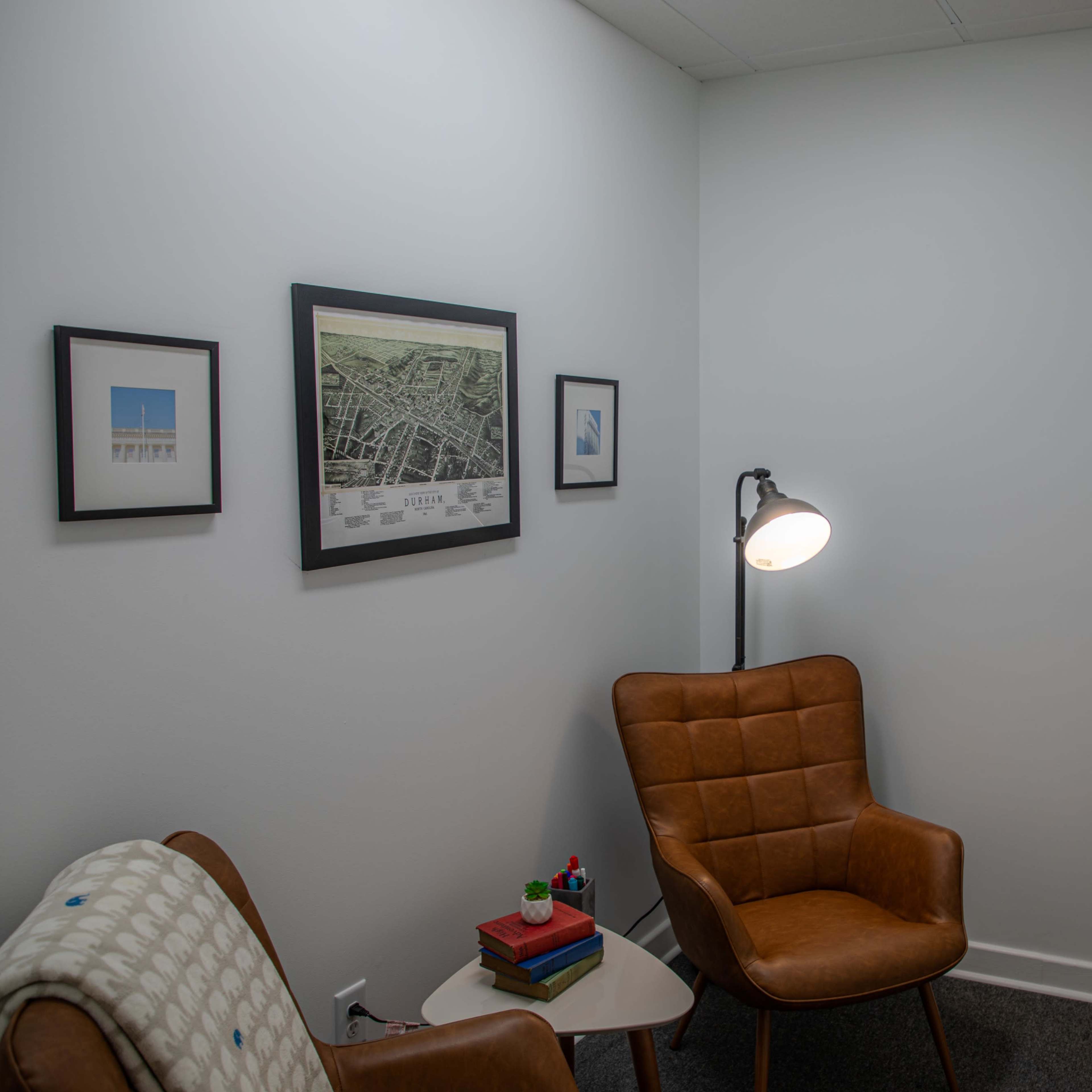 Cozy Downtown Durham Meeting Room in Historic Brick Building with Modern Flair Image in Downtown, Durham, NC