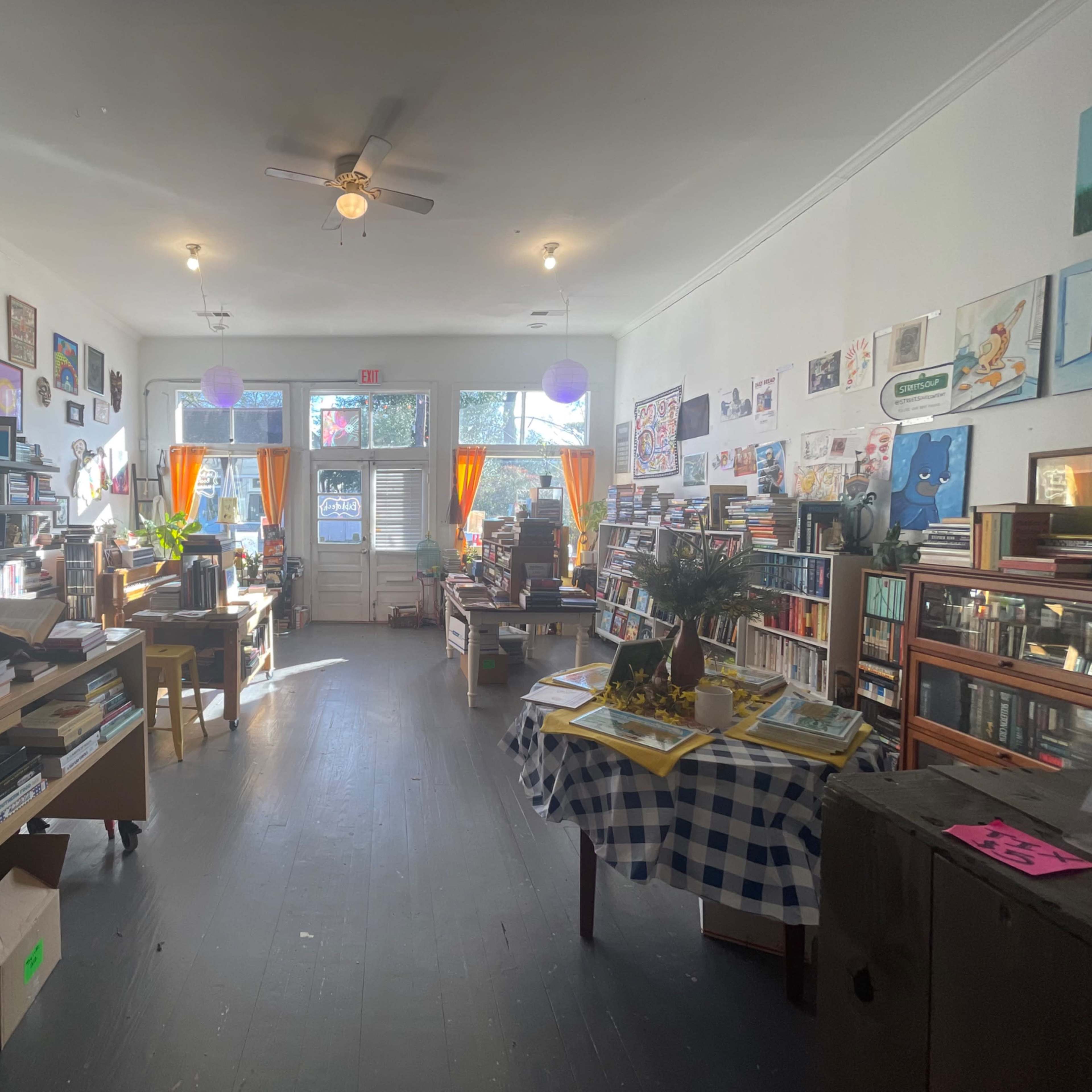 Colorful Artsy Bookstore with Intimate Performance Space Image in Atlanta, Atlanta, GA