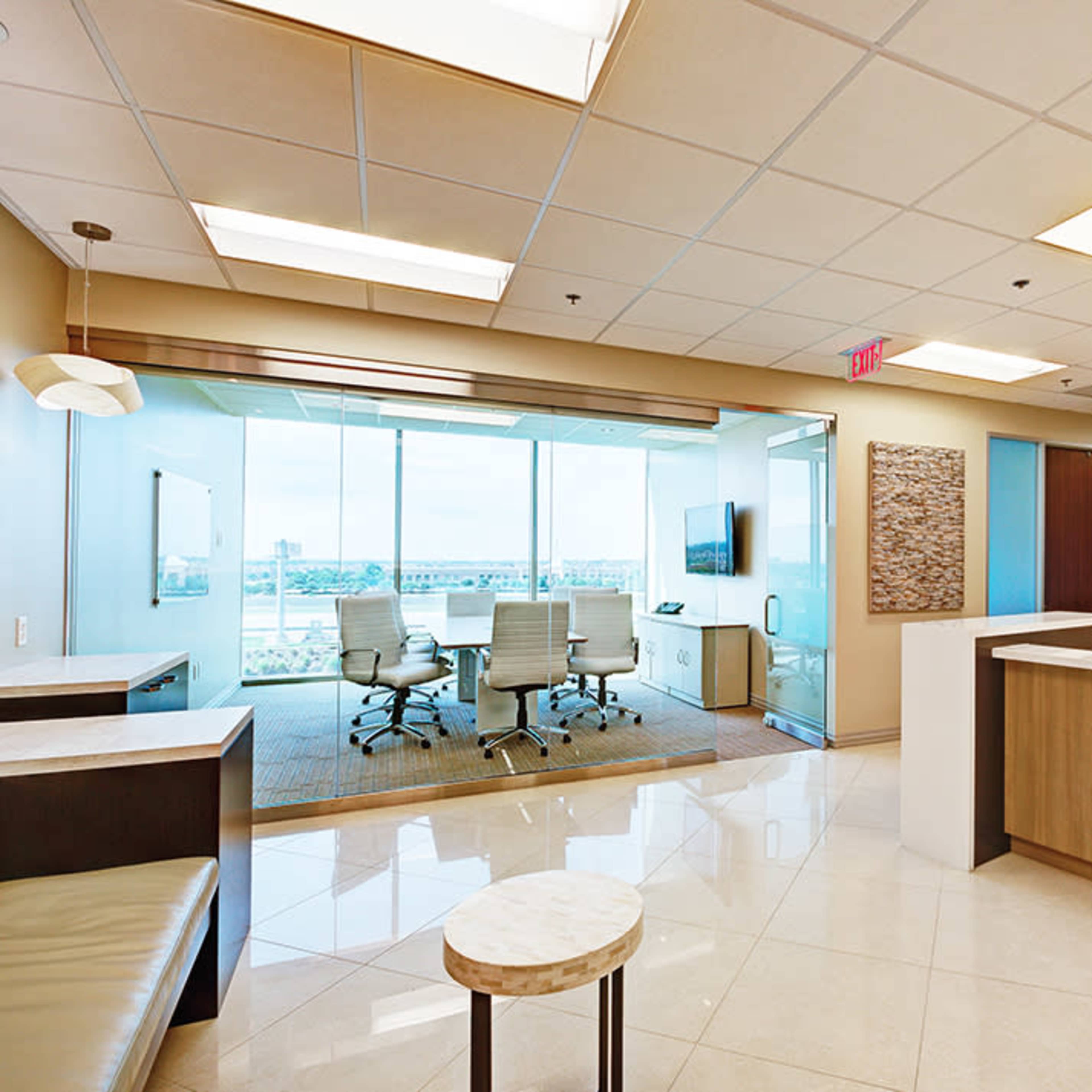 Large Meeting Room! Convenient location at the corner of Lake Forest and Hwy 121 in the Valliance Bank Building Image in , McKinney, TX