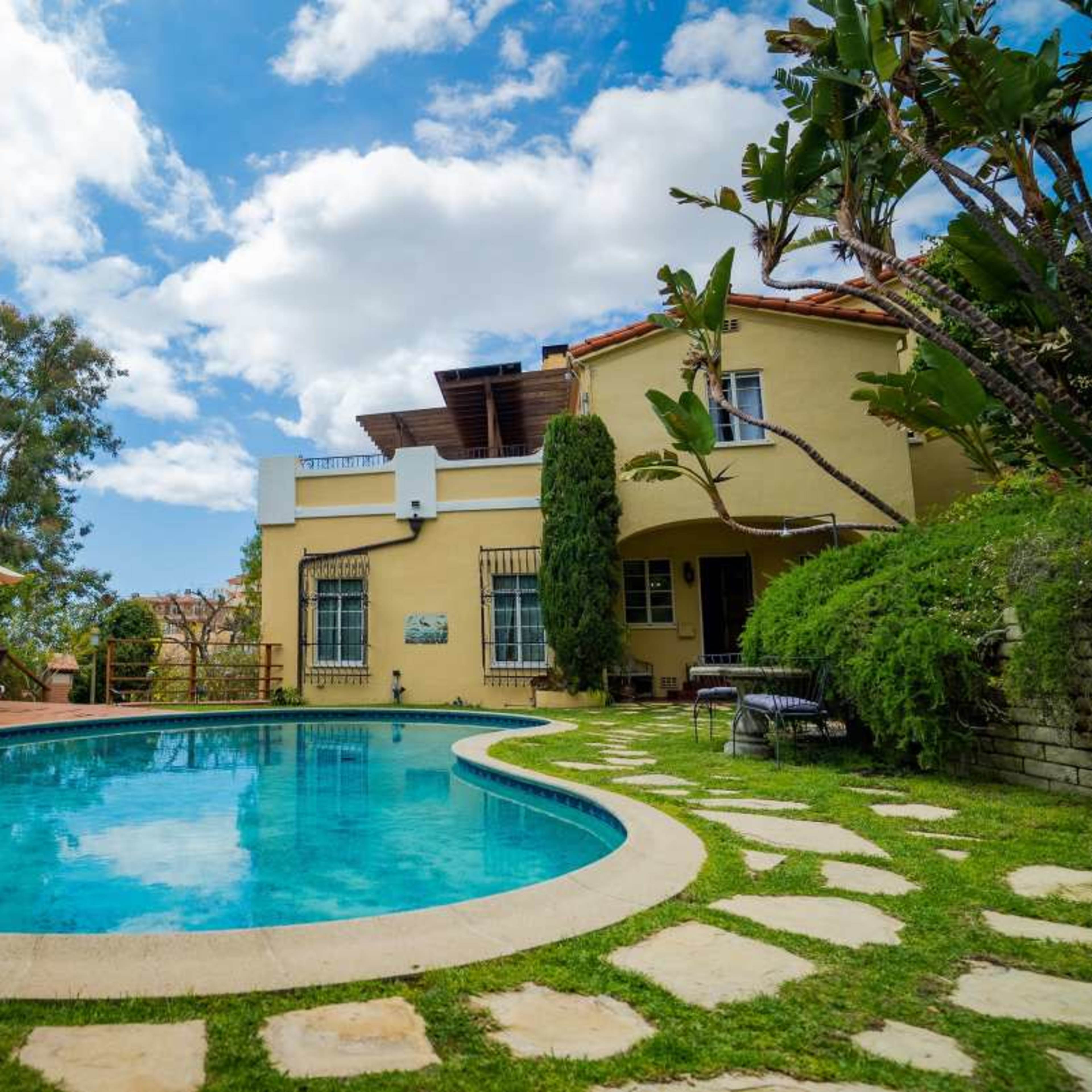 1930s Mediterranean style Estate on Hollywood Hills Image in Los Feliz, Los Angeles, CA