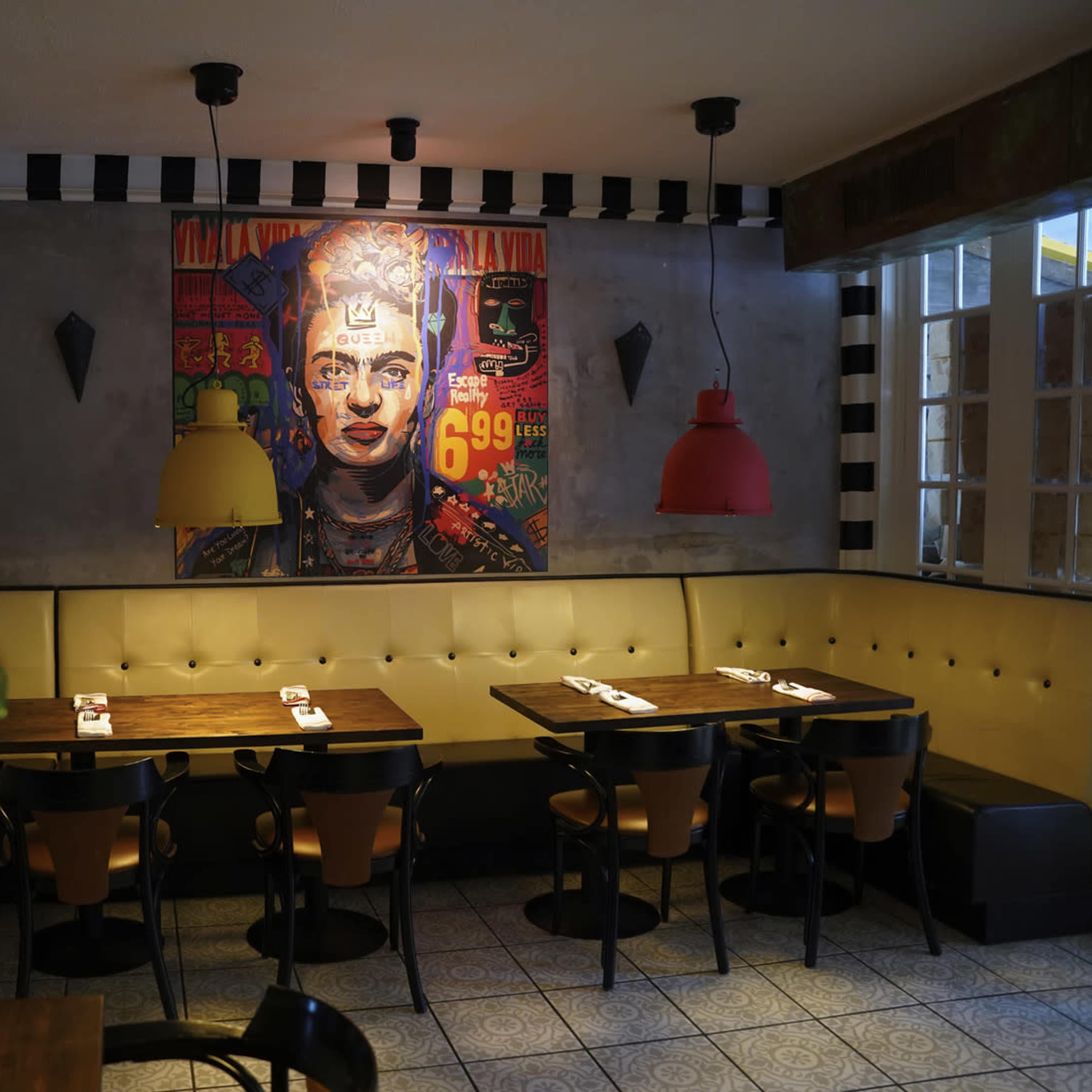 East Village rustic and artistic boutique style restaurant Image in Lower Manhattan, New York, NY