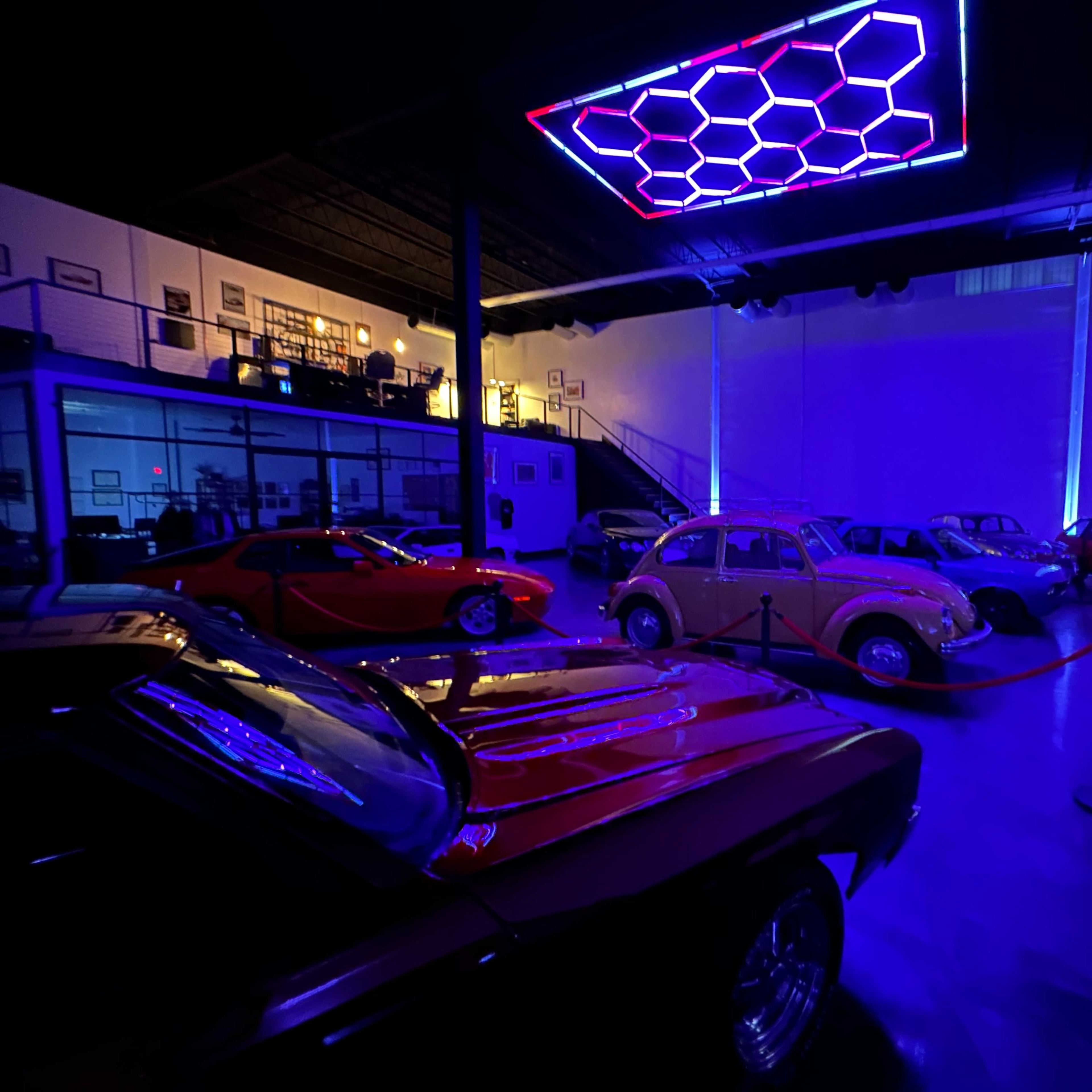 Classic Car Showroom with Lofted Bar Image in Southwest Houston, Houston, TX