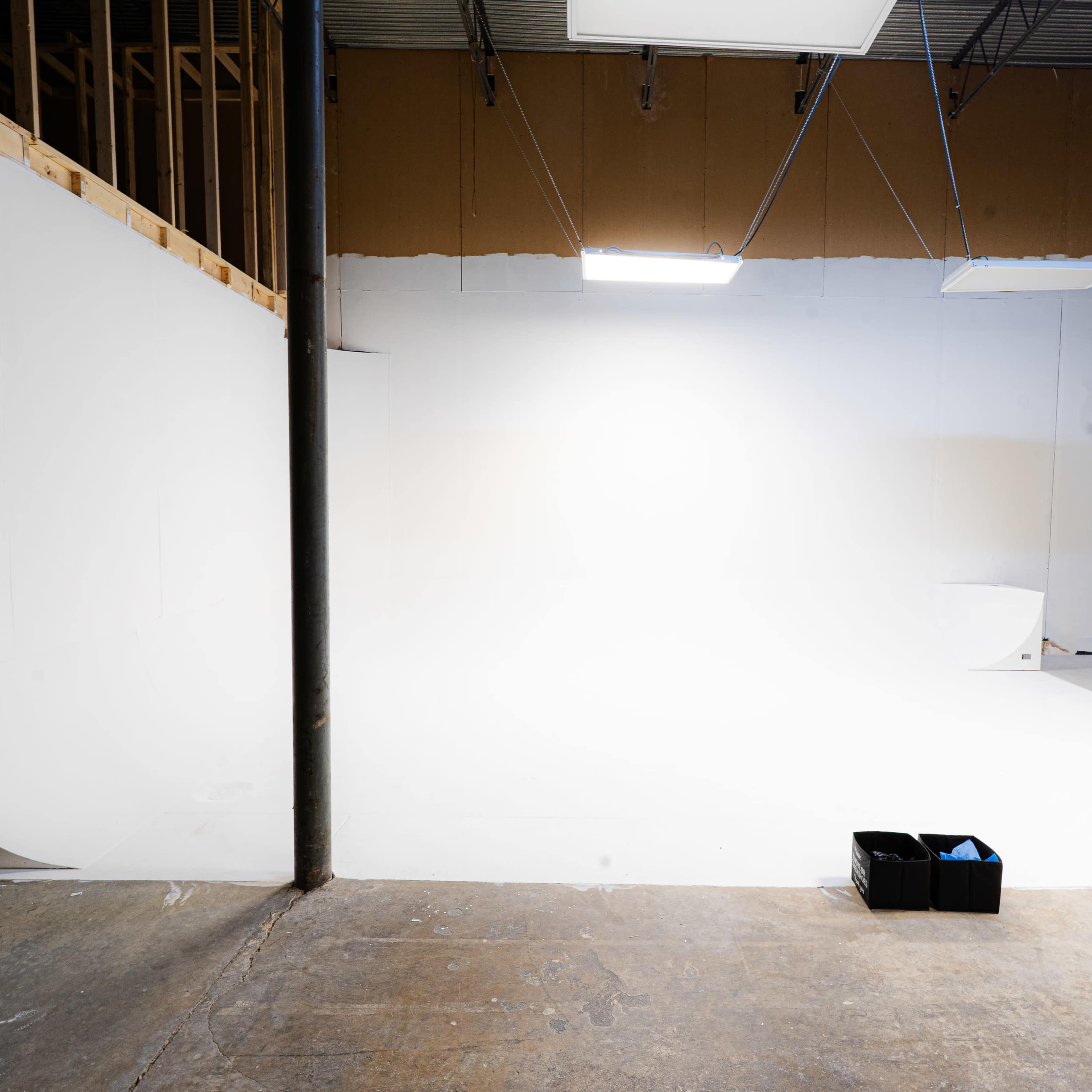 Studio B: Clean Industrial White Cyc Wall Image in Doraville, Atlanta, GA