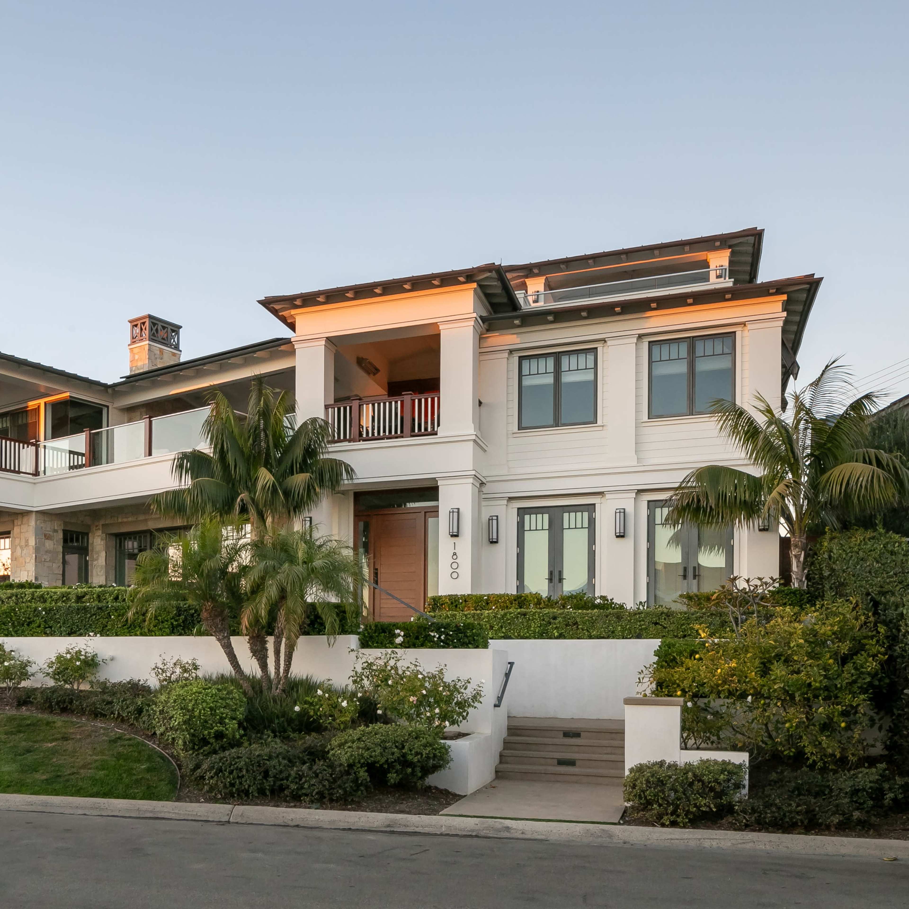 Gorgeous West Indies designed ocean and bay view home with spectacular views of Newport harbor, pacific ocean and partial views of Catalina Island. Image in Newport Beach, Newport Beach, CA
