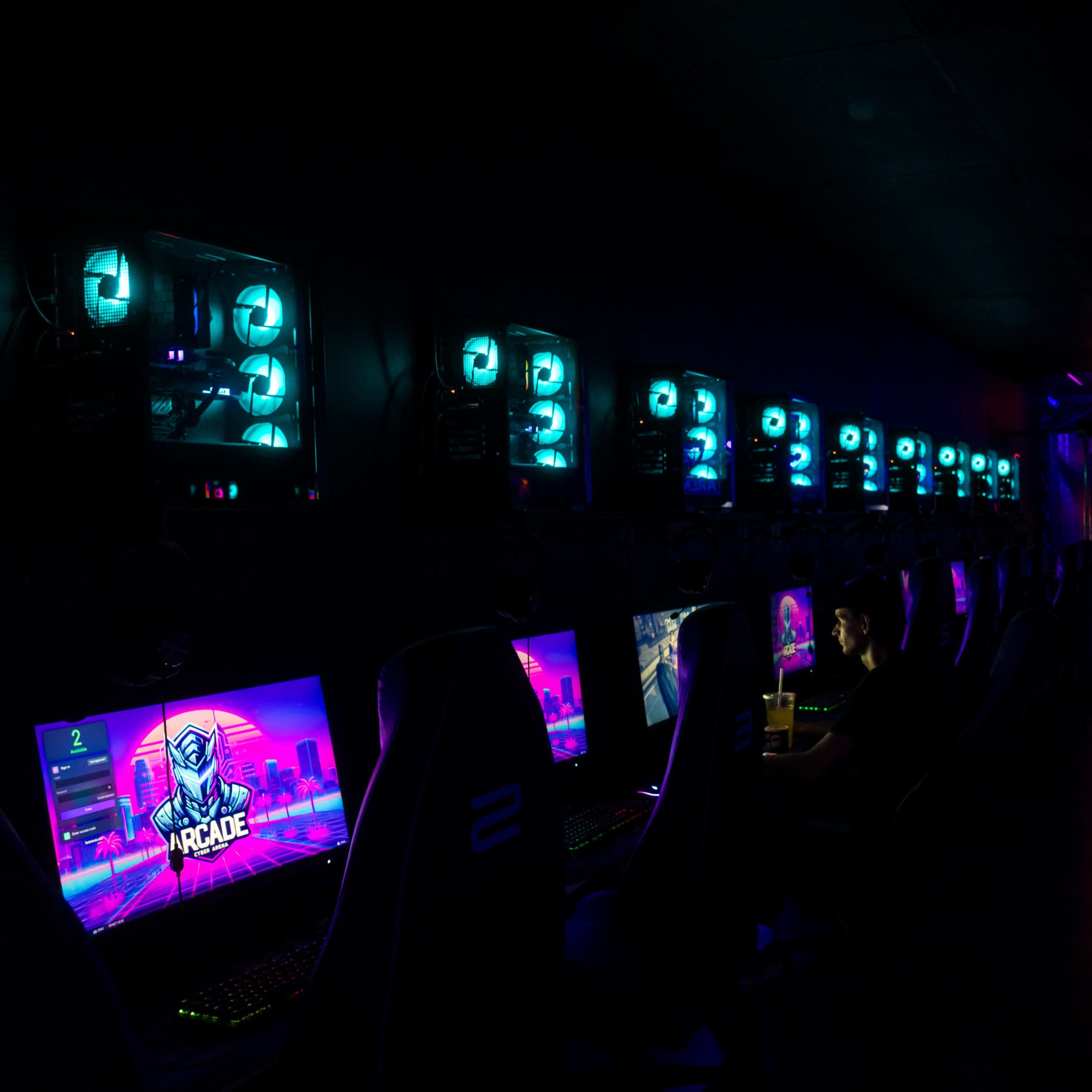 a gaming space with great design in the city center Image in Parkside, Hollywood, FL