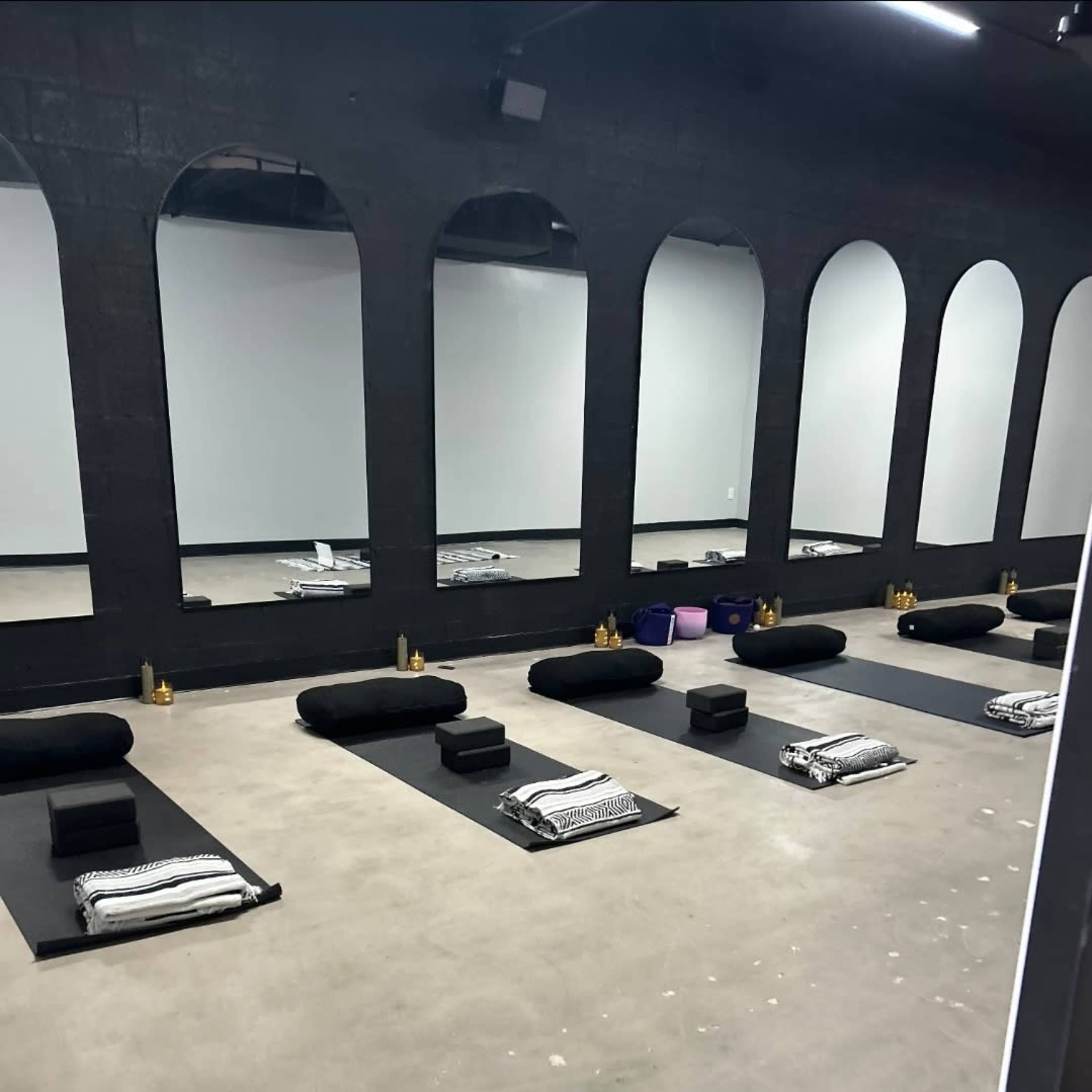 A modern industrial yoga or dance space Image in Sundown Plaza, Scottsdale, AZ
