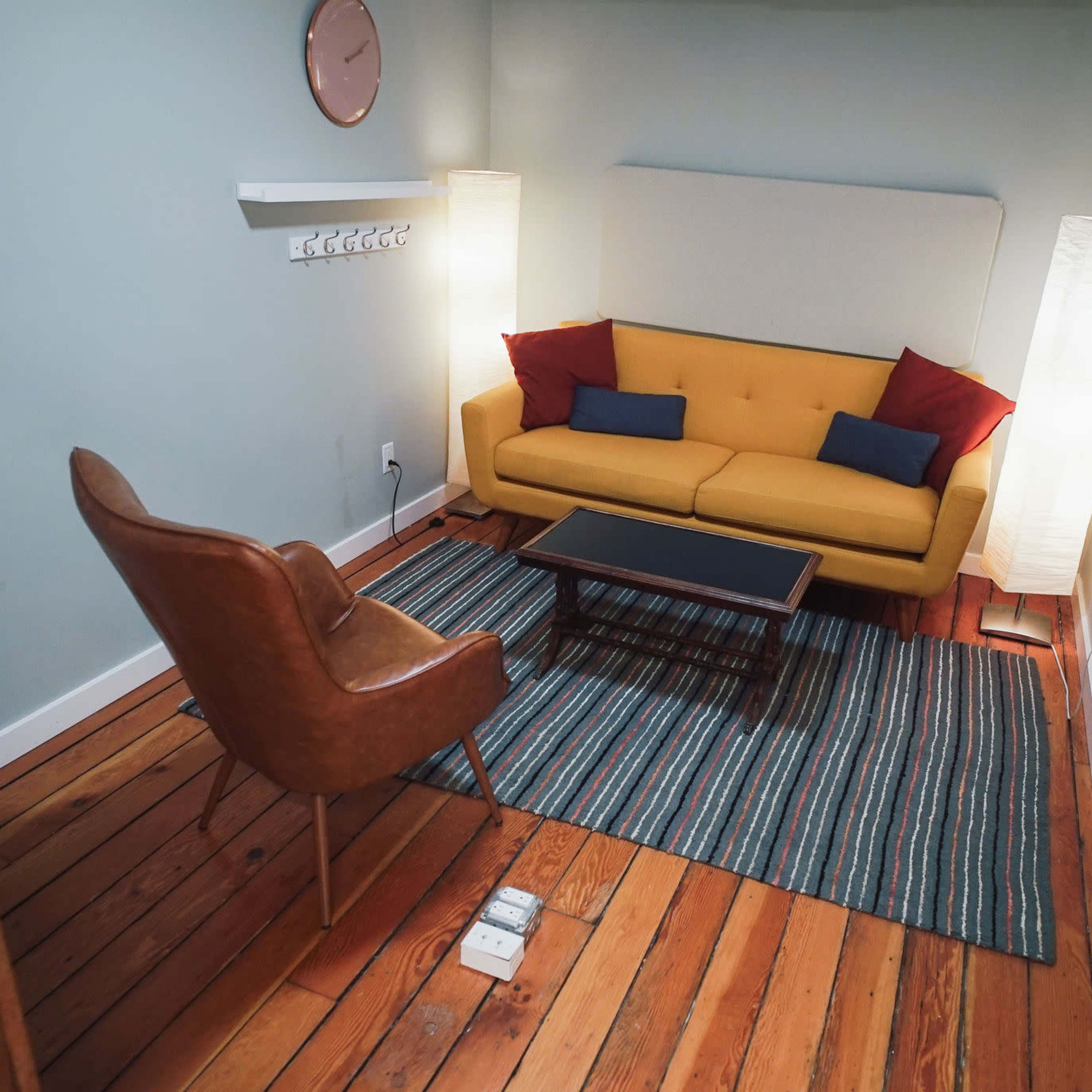 Warm and Welcoming Counselling and Treatment Rooms in Women Led Coworking Space Image in Grandview-Woodland, Vancouver, BC