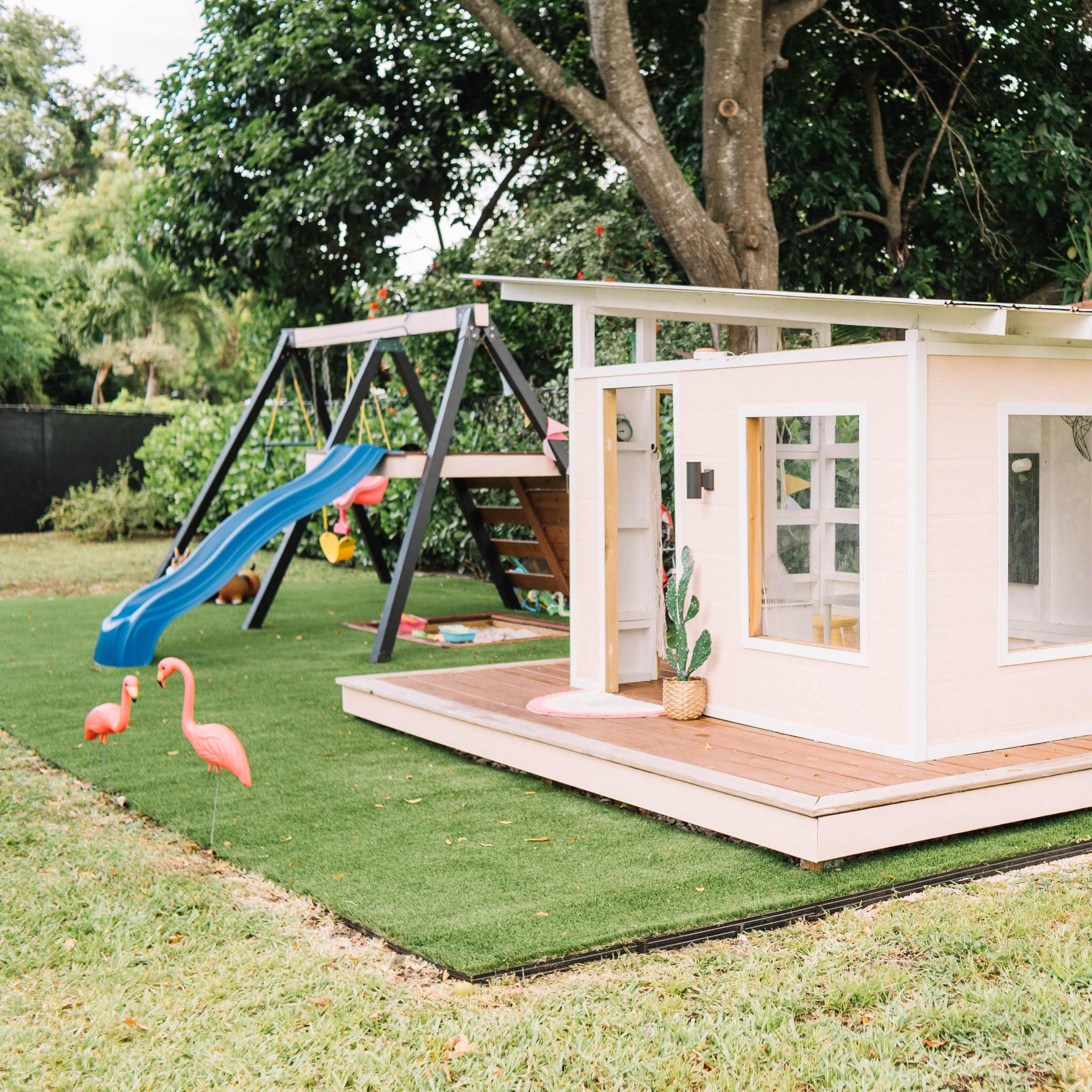 Mid-Century Modern Kids Playhouse and Playground Image in Hallandale Beach, Hallandale Beach, FL
