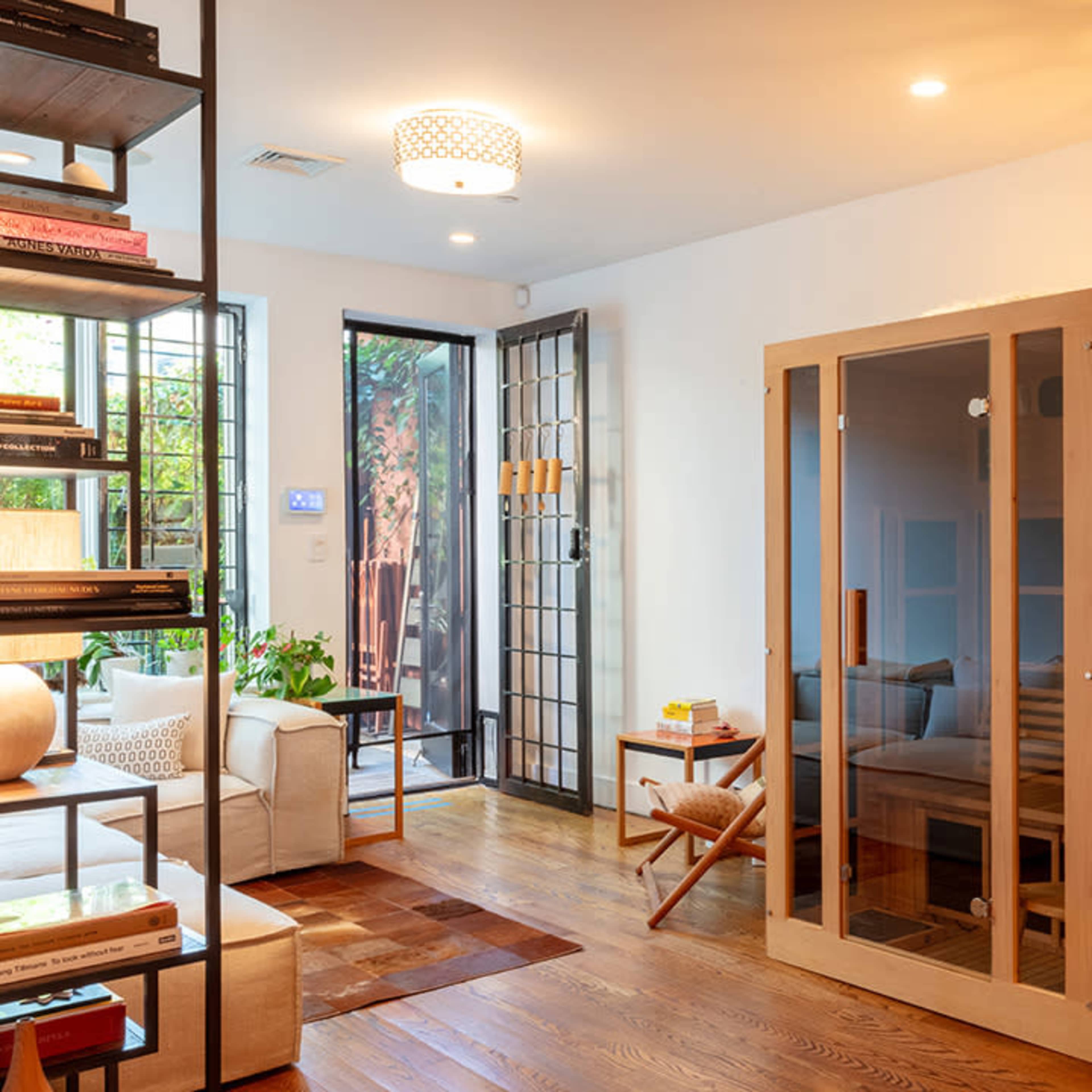 Tranquil Garden Duplex with Sauna + Chef's Kitchen Image in Bedford-Stuyvesant, Brooklyn, NY