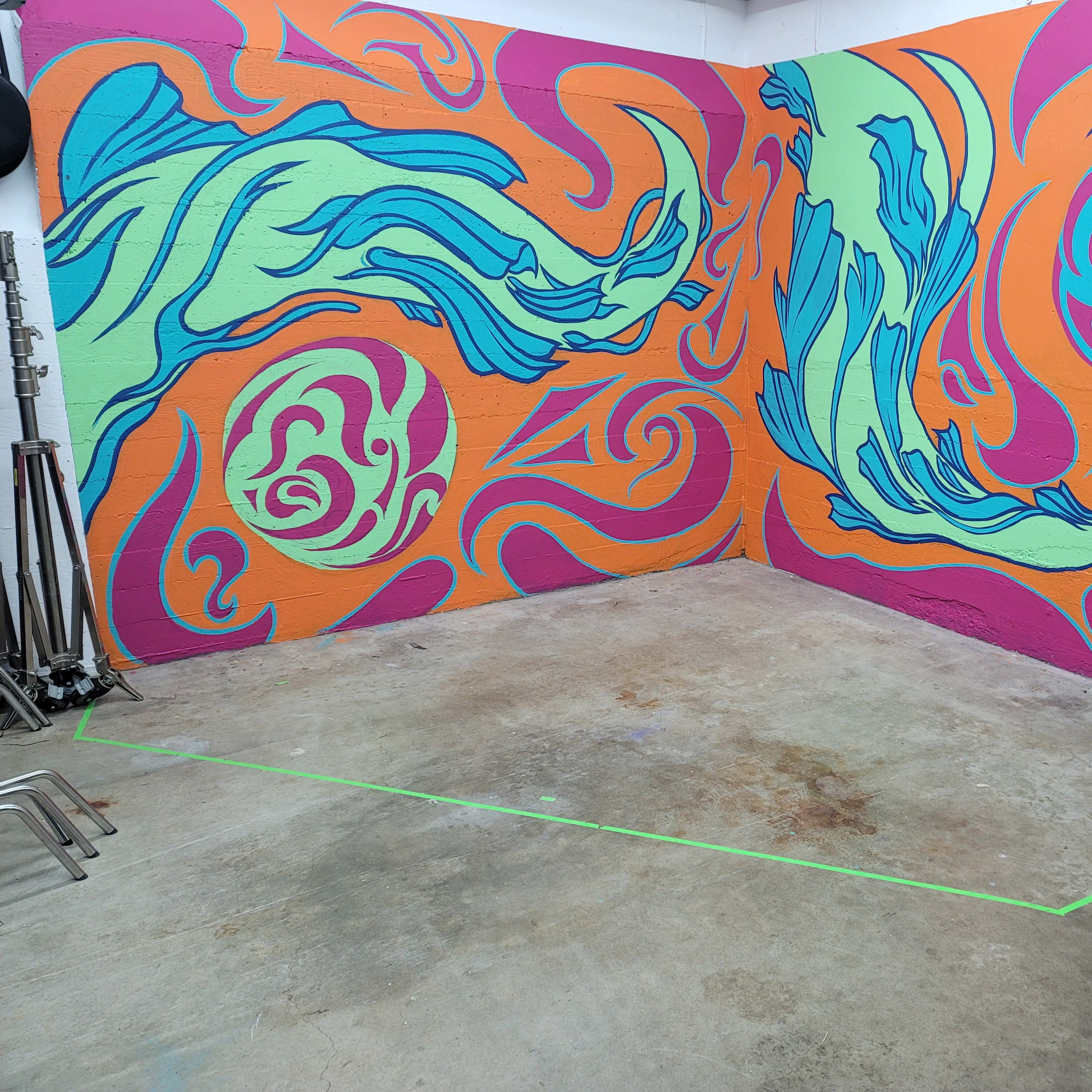 Art Mural Filming Studio Image in Woodbury, Glendale, CA
