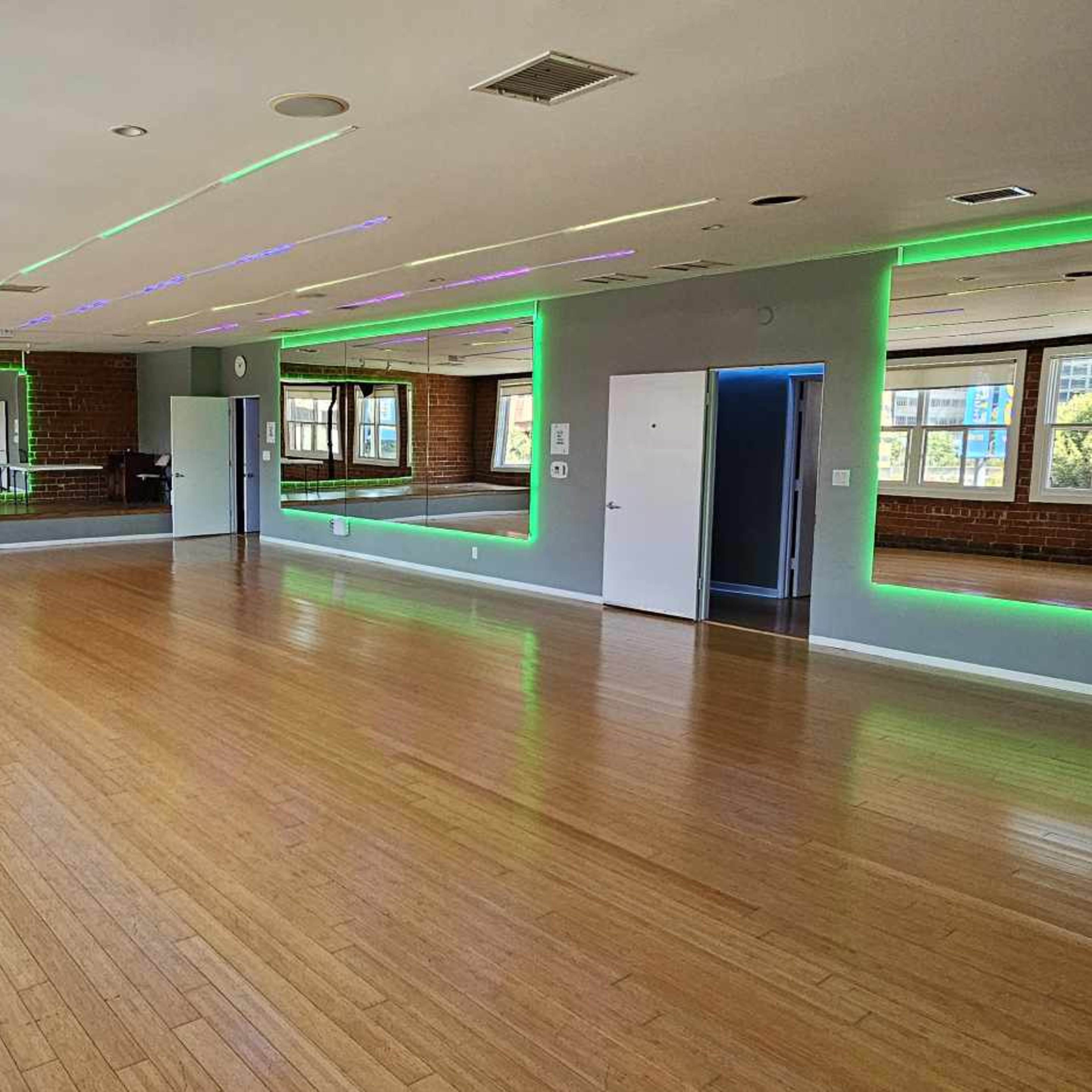 New Dance Studio with red brick walls giving a New York vibe Image in Westwood, Los Angeles, CA