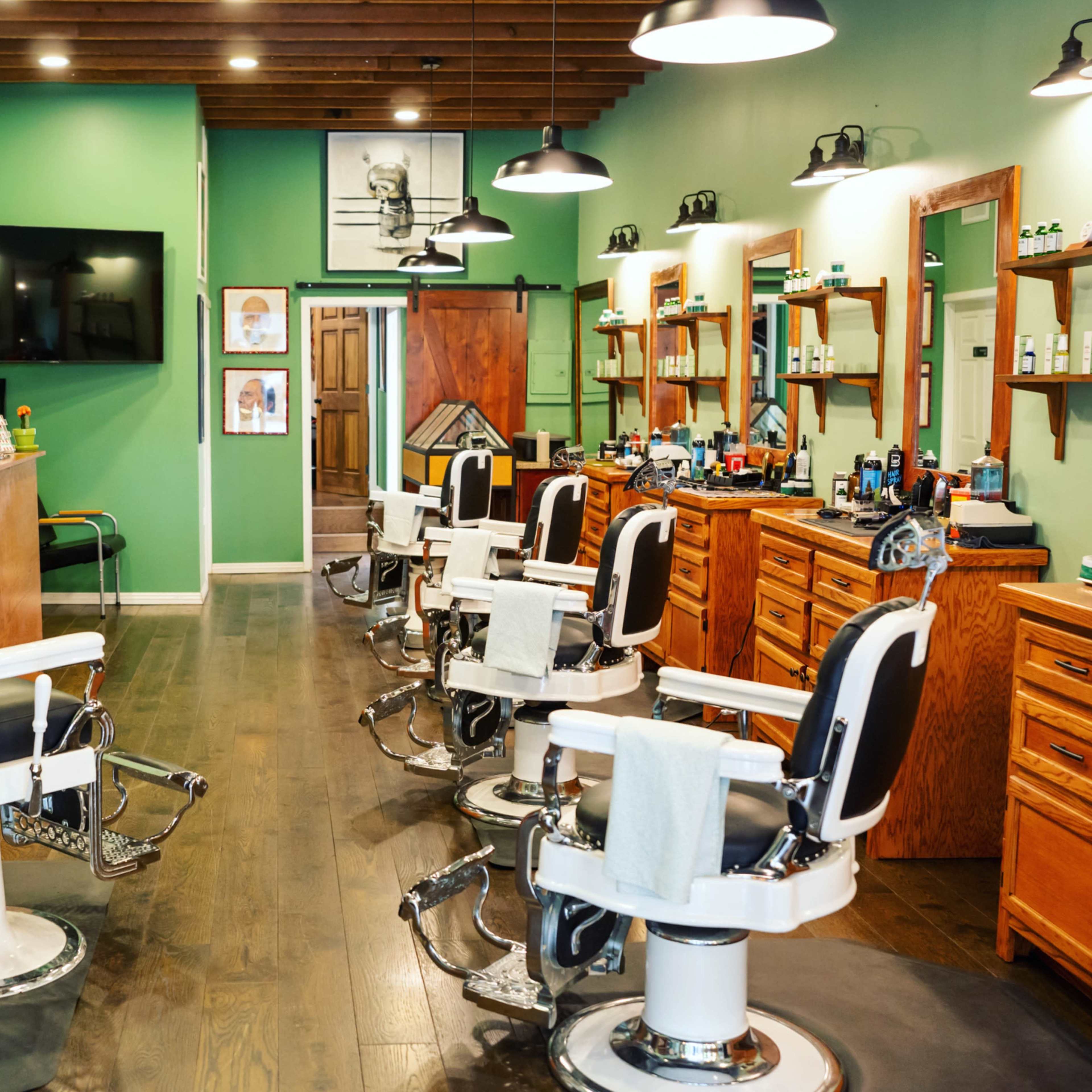 Classic Modern Luxury Barbershop Image in Beverly Grove, Los Angeles, CA