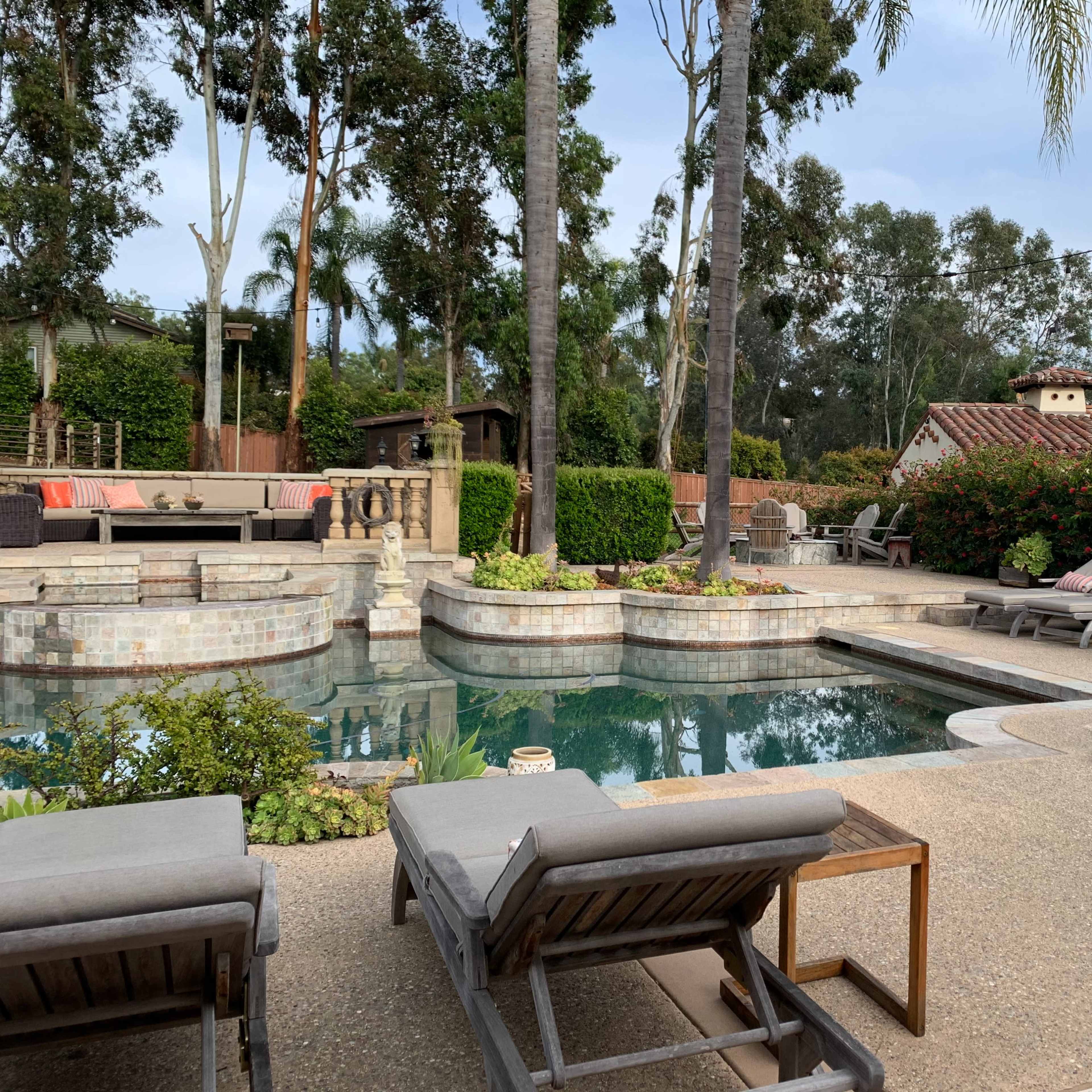 Spacious Ranch-Style Outdoor Event Space with Pool, Pickleball & Bar Image in Encinitas, Encinitas, CA