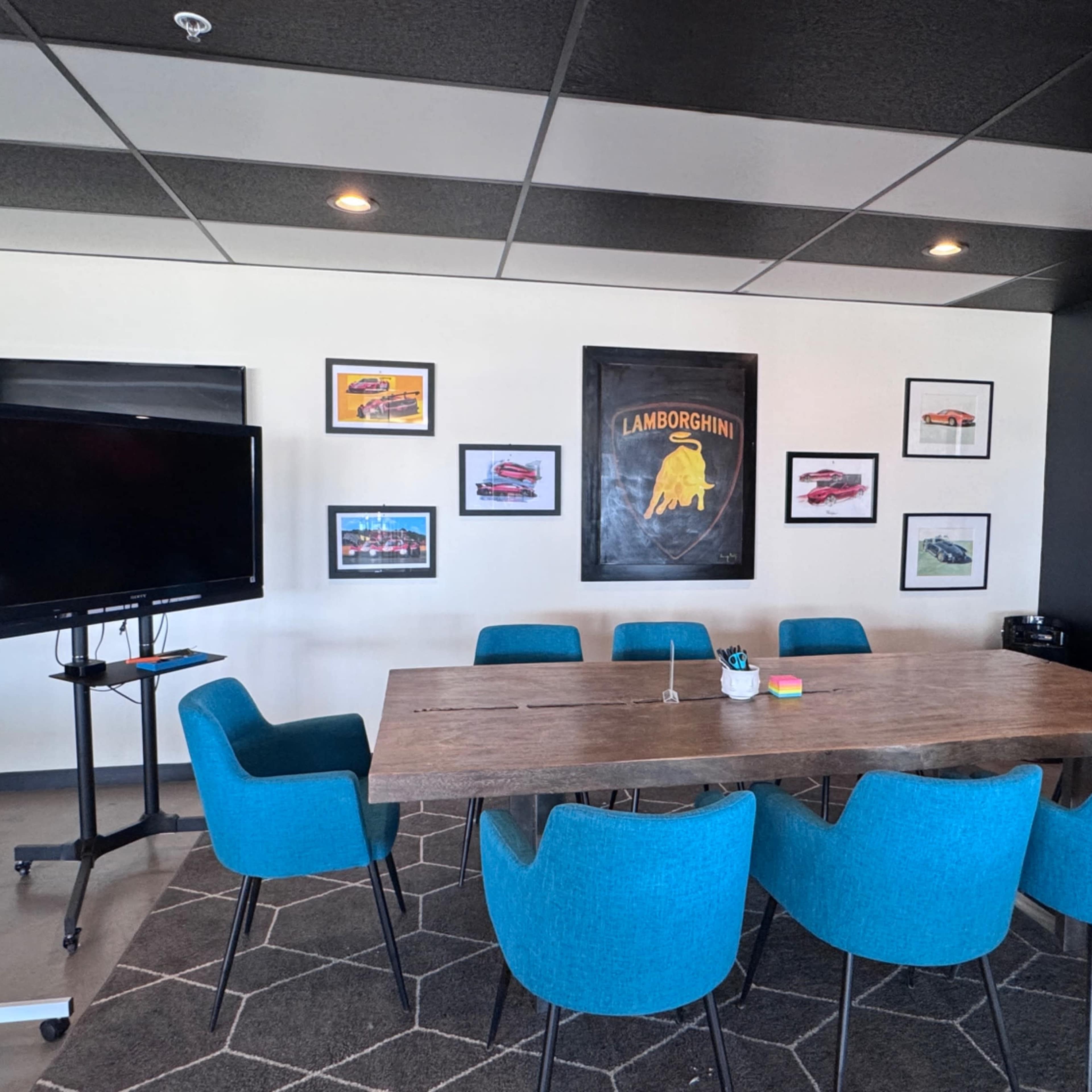 Creative Meeting room office space in a beutiful Auto Gallery Image in Redwood City, Redwood City, CA