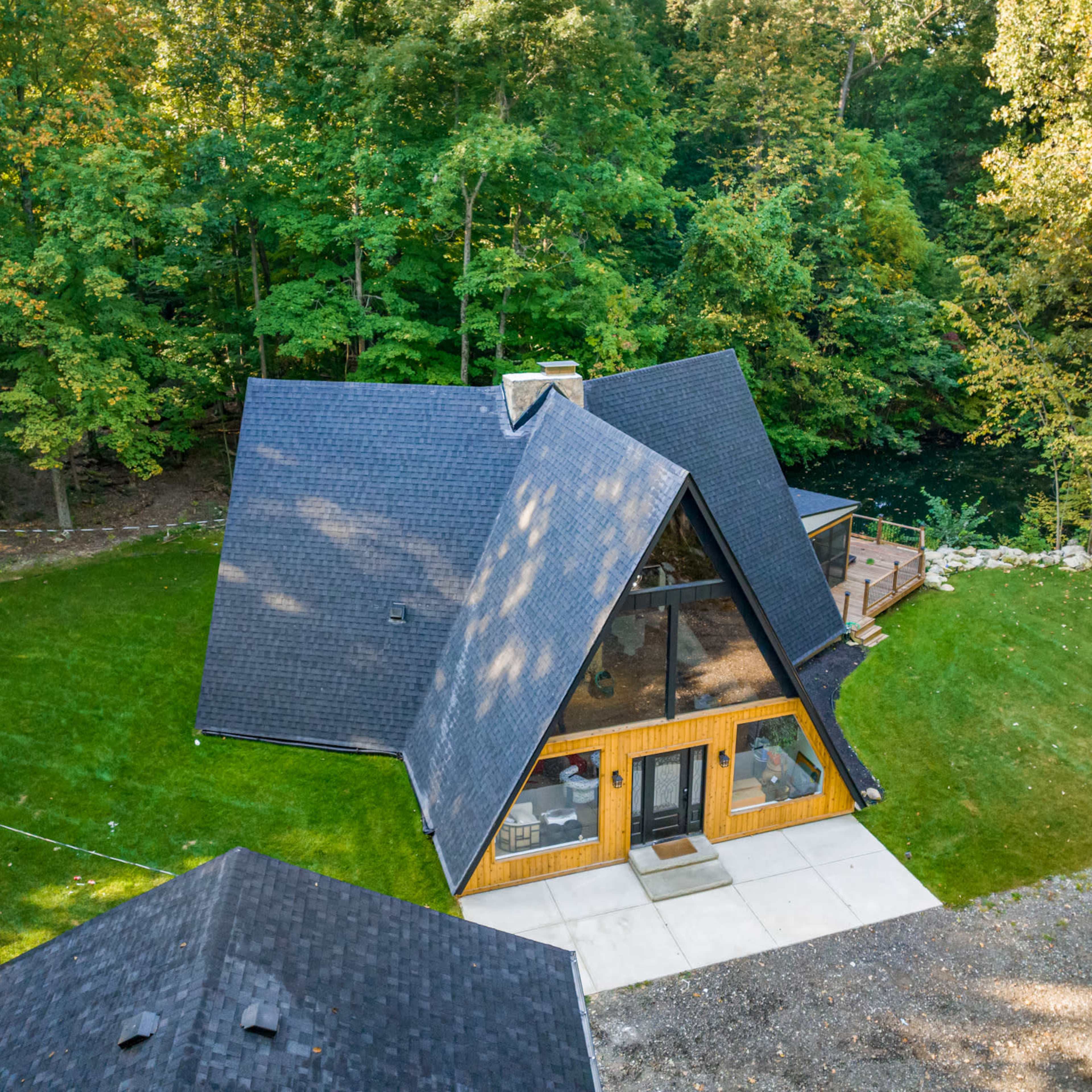 Stunning A-Frame Cabin with a Nature Lover’s Playground Image in Berlin Township, Galena, OH