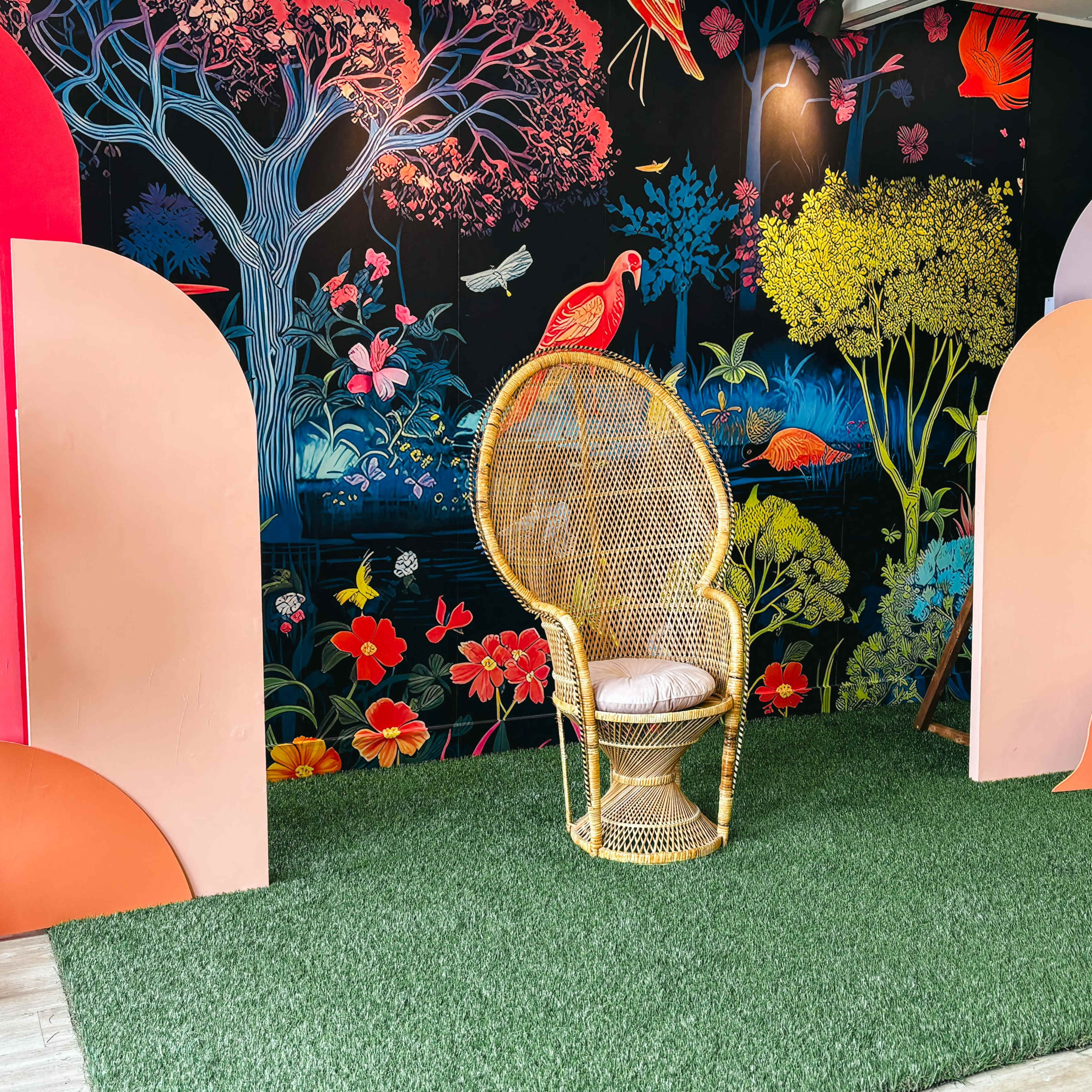 Multi-Set Photo Studio - Vintage Neon Night Garden Image in Highland Park, Calgary, AB