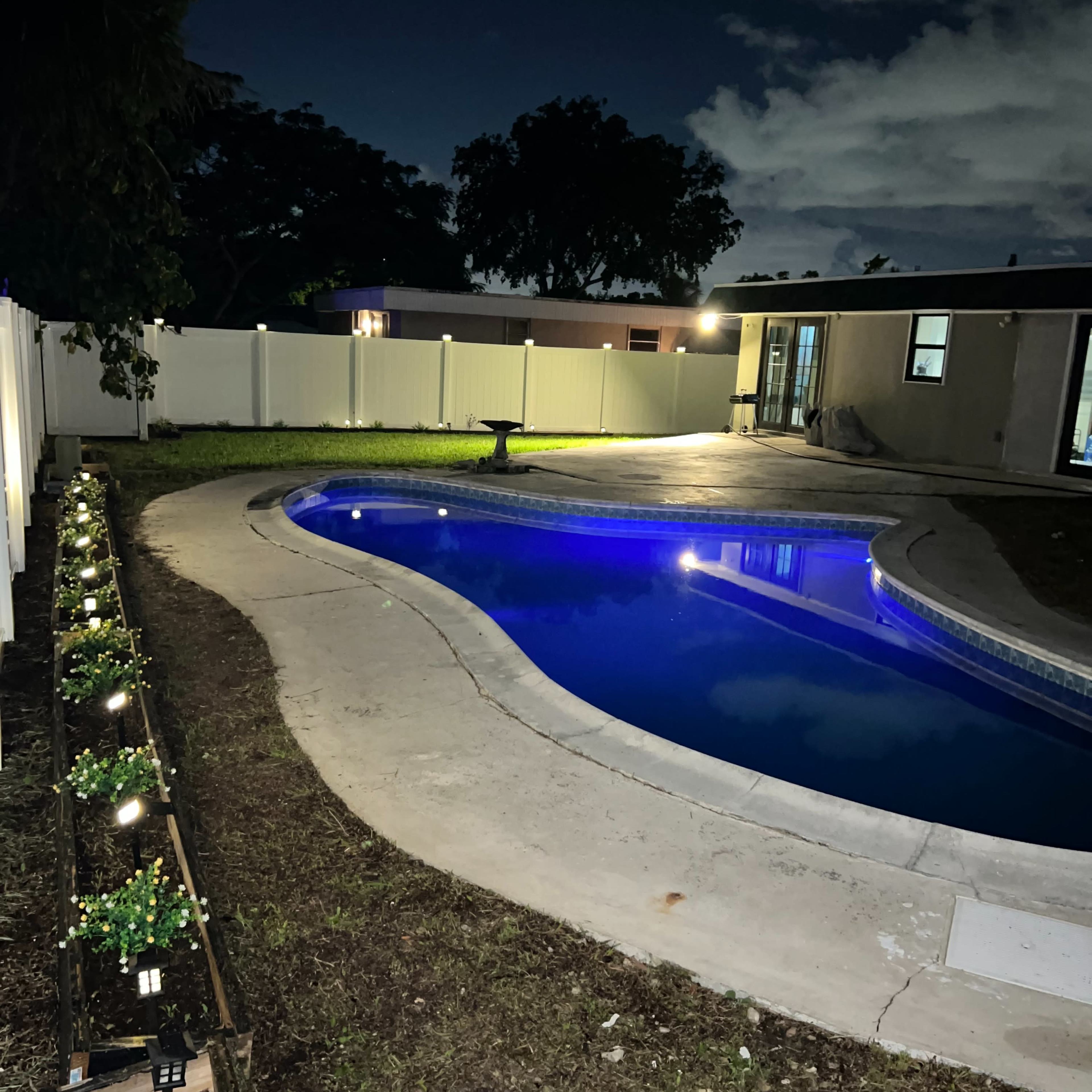 Hidden Oasis Backyard Poolside Image in Tamarac, Tamarac, FL