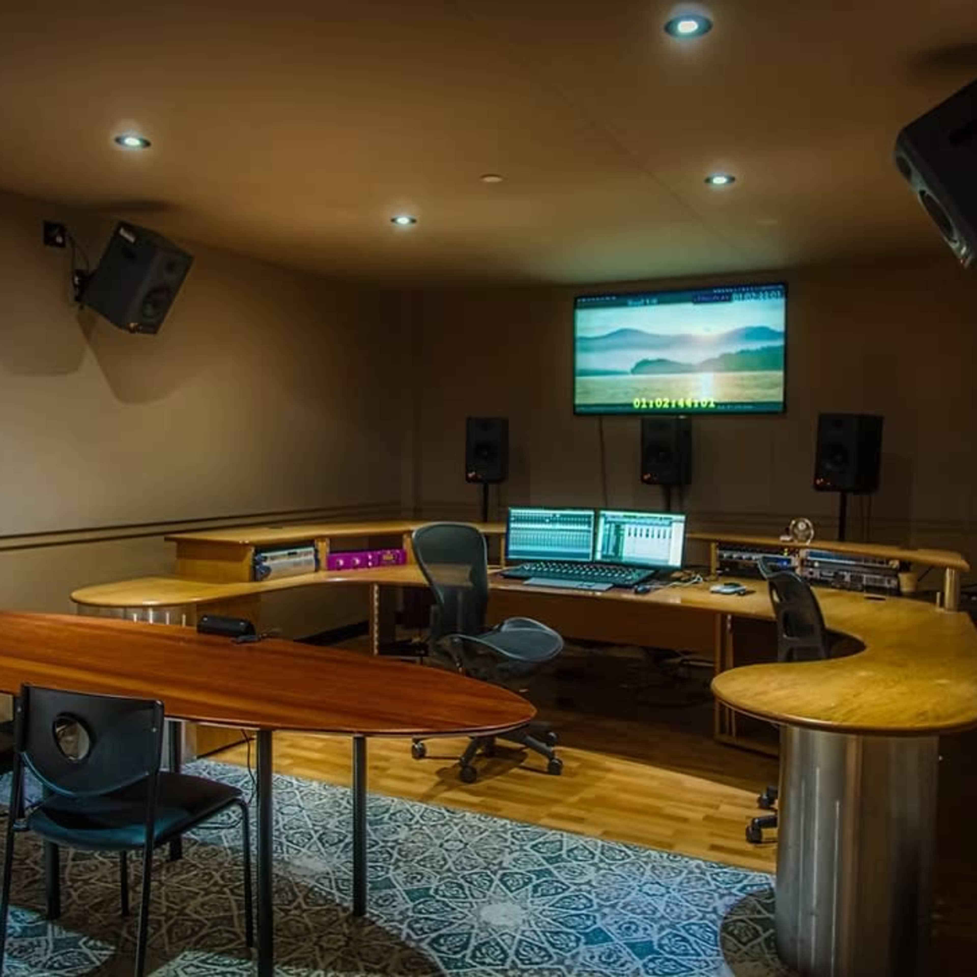 North Chelsea recording studio. Image in Midtown Manhattan, New York, NY