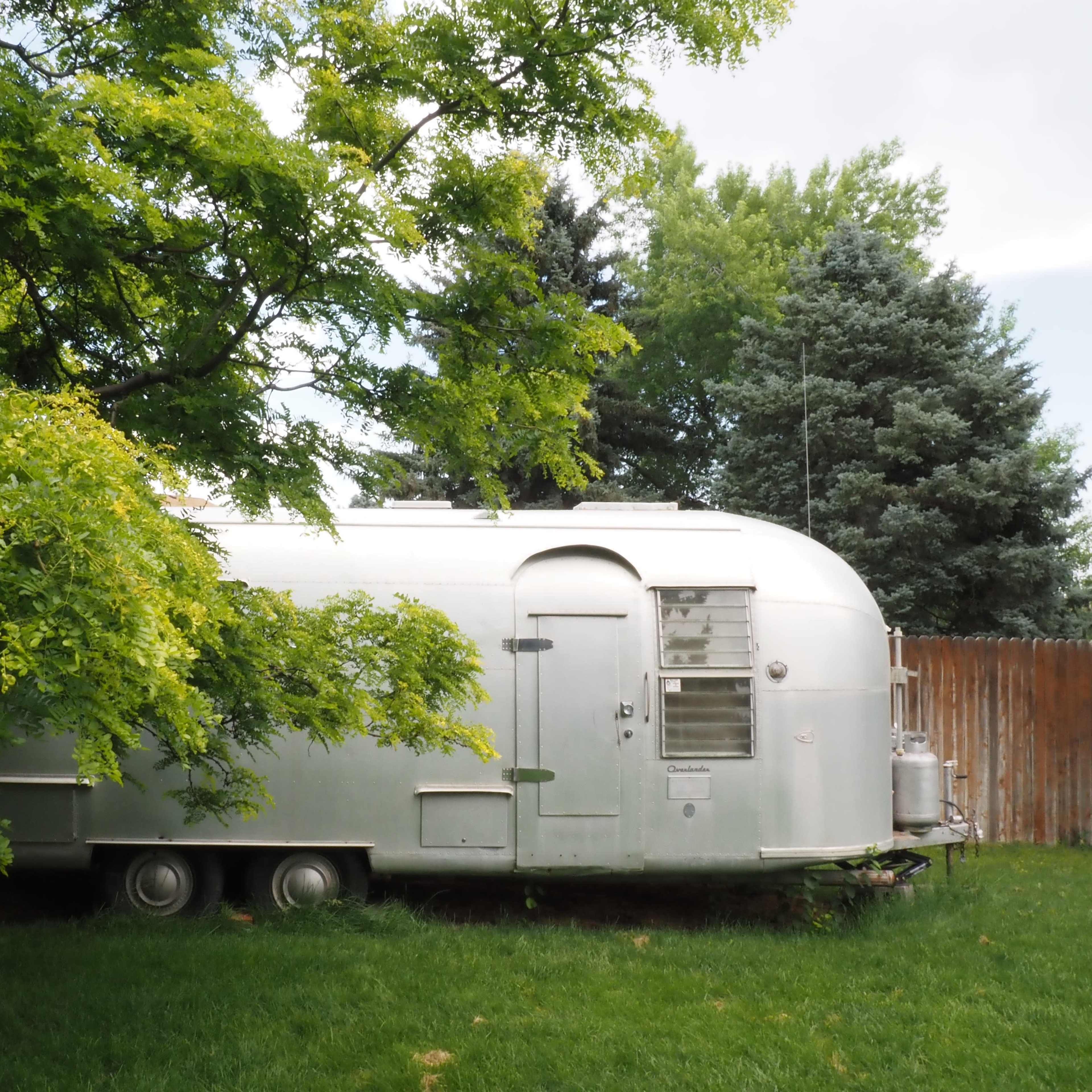 Vintage Airstream + Purple Ski Chair Image in Golden, Golden, CO
