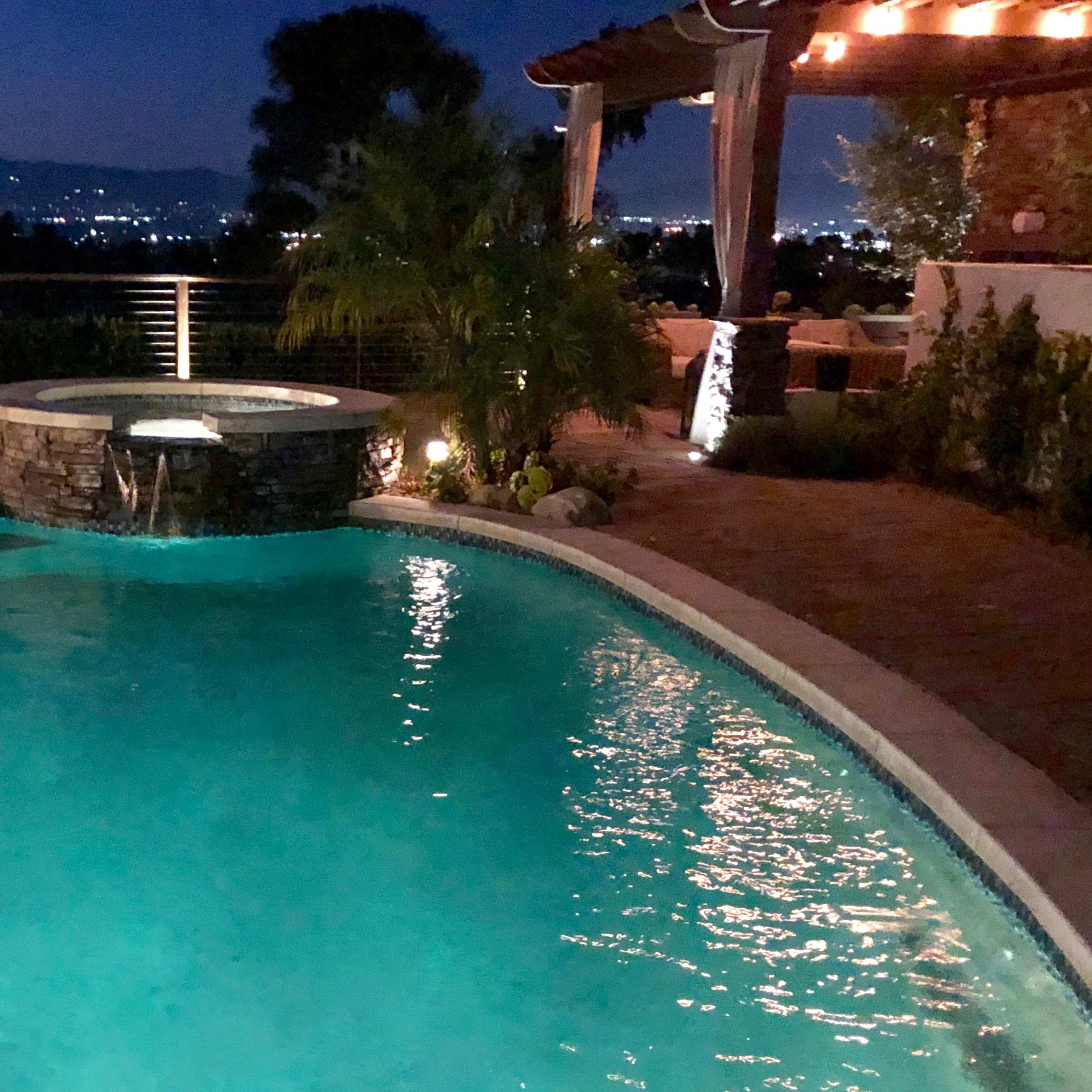 Breathtaking City Mountain Views Spacious Open Floor Plan Remodeled House on the Hills with Pool Jacuzzi Image in Sherman Oaks, Los Angeles, CA