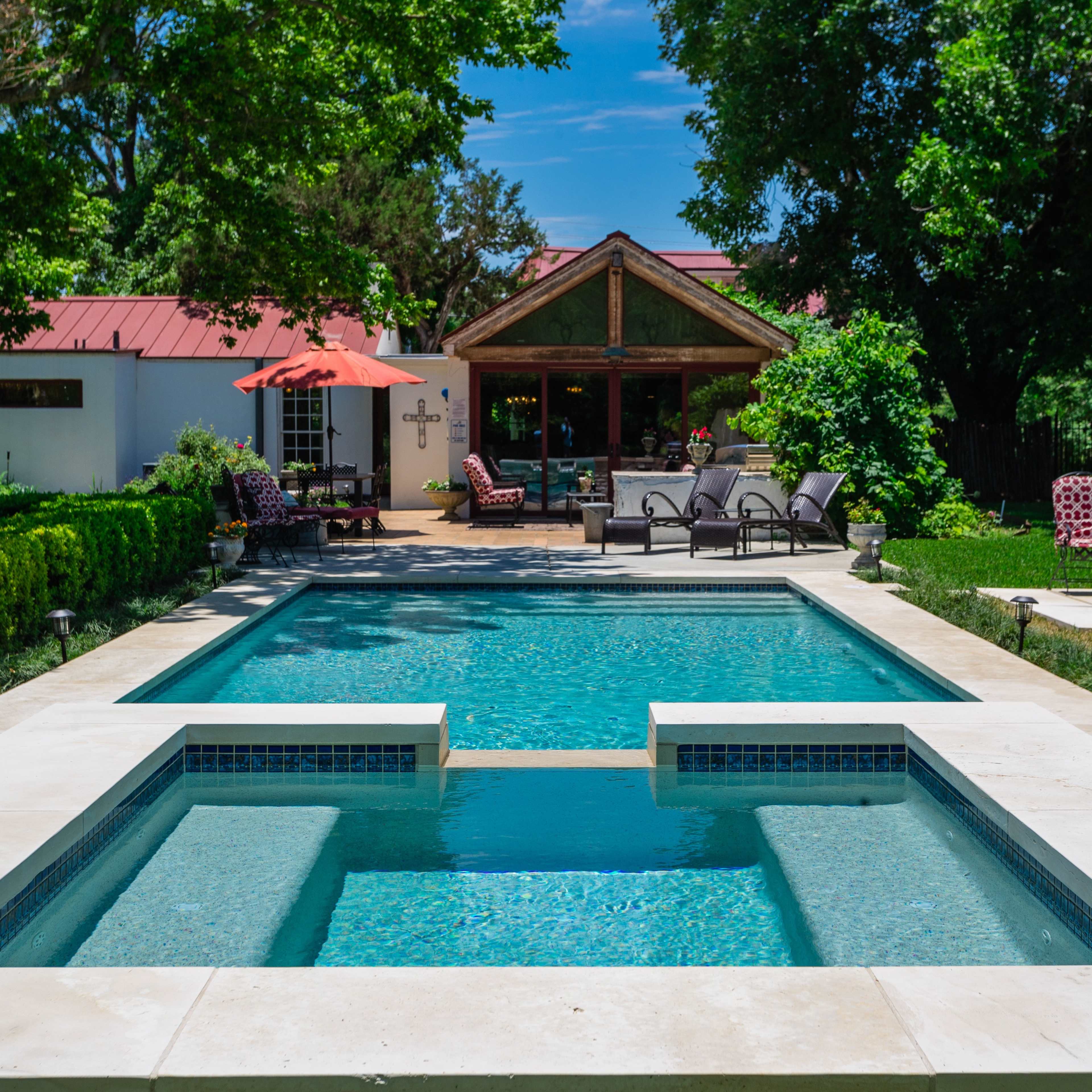 Historic Rock Estate Home and cottage with pool and barn on 2/3 acres Image in , Fredericksburg, TX