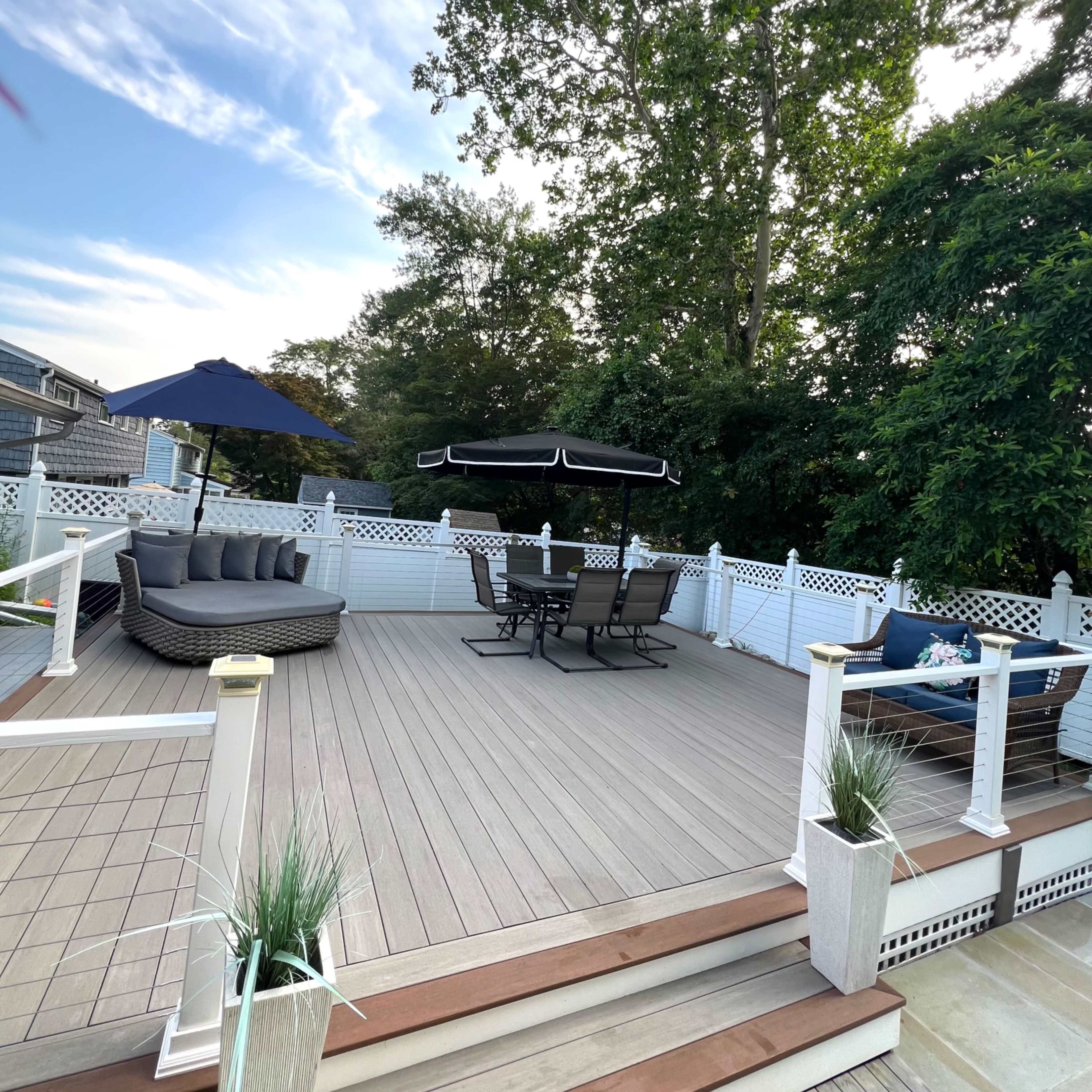 Backyard Paradise with Waterfall, Waterslide & Blooming Garden Image in Newfield - Westover - Turn of River, Stamford, CT