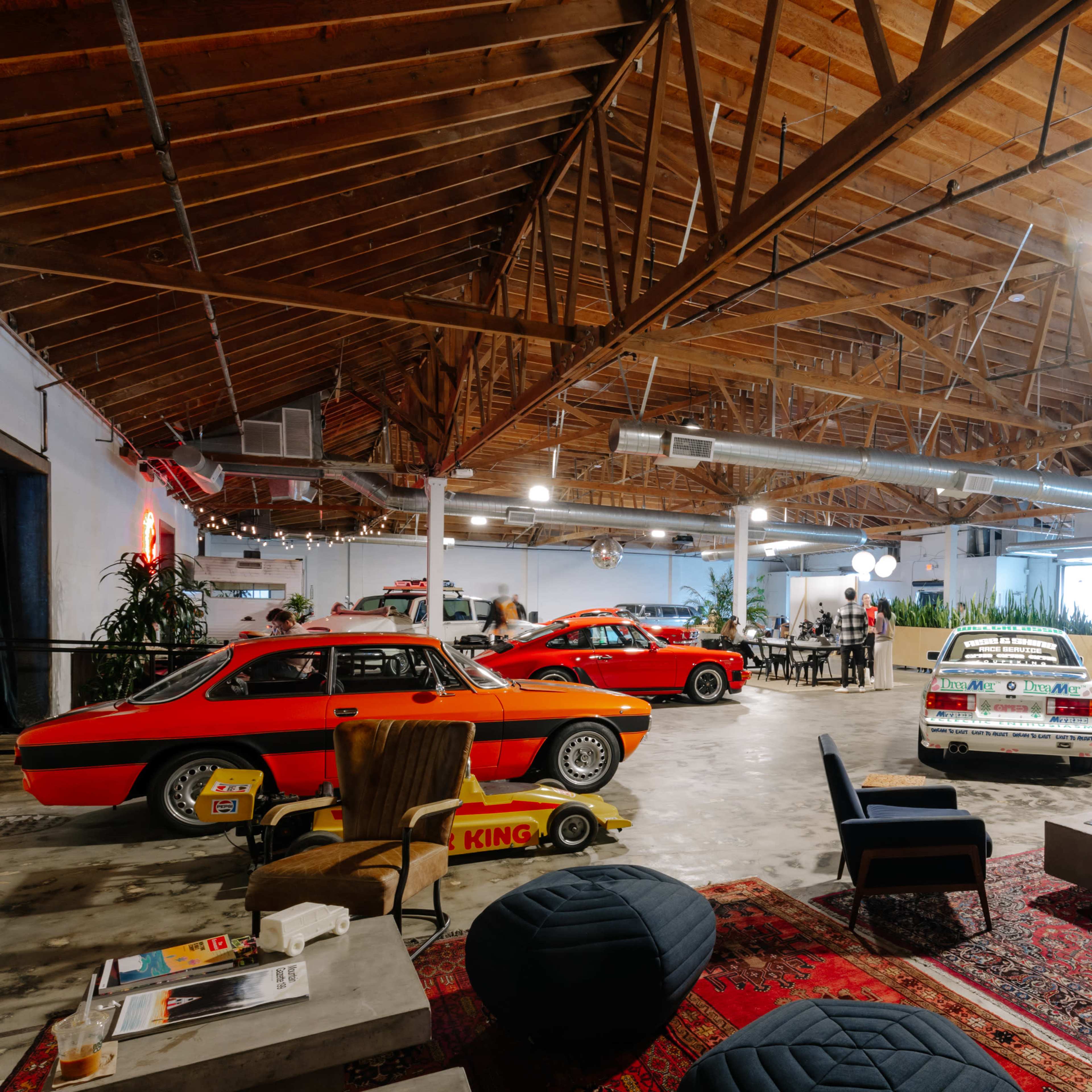 West Side LA Car Club Warehouse + Coffee Shop Image in Sawtelle, Los Angeles, CA