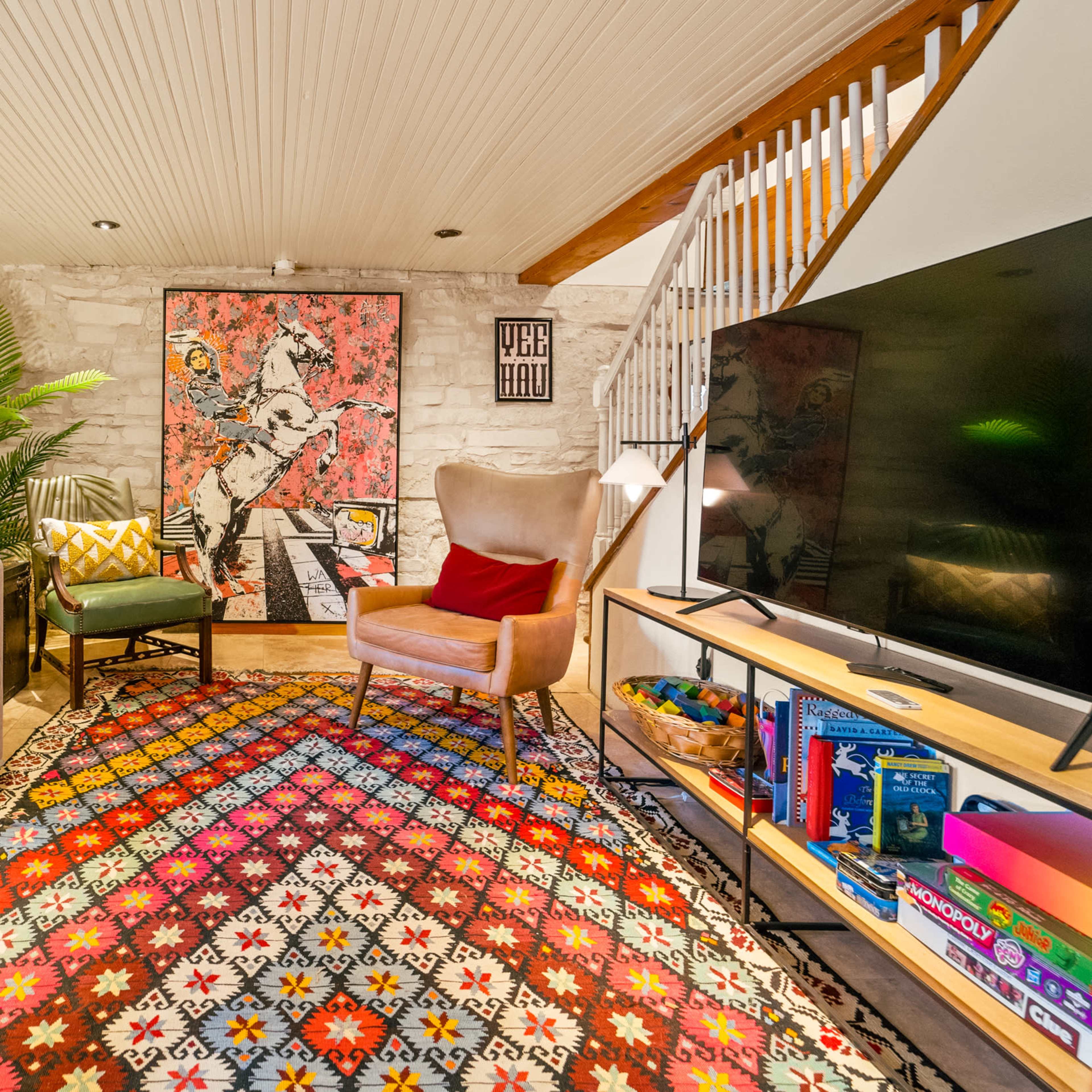 Historic Stone House + Cabin + Big Lawn - 2 blocks from SoCo Image in Bouldin Creek, Austin, TX