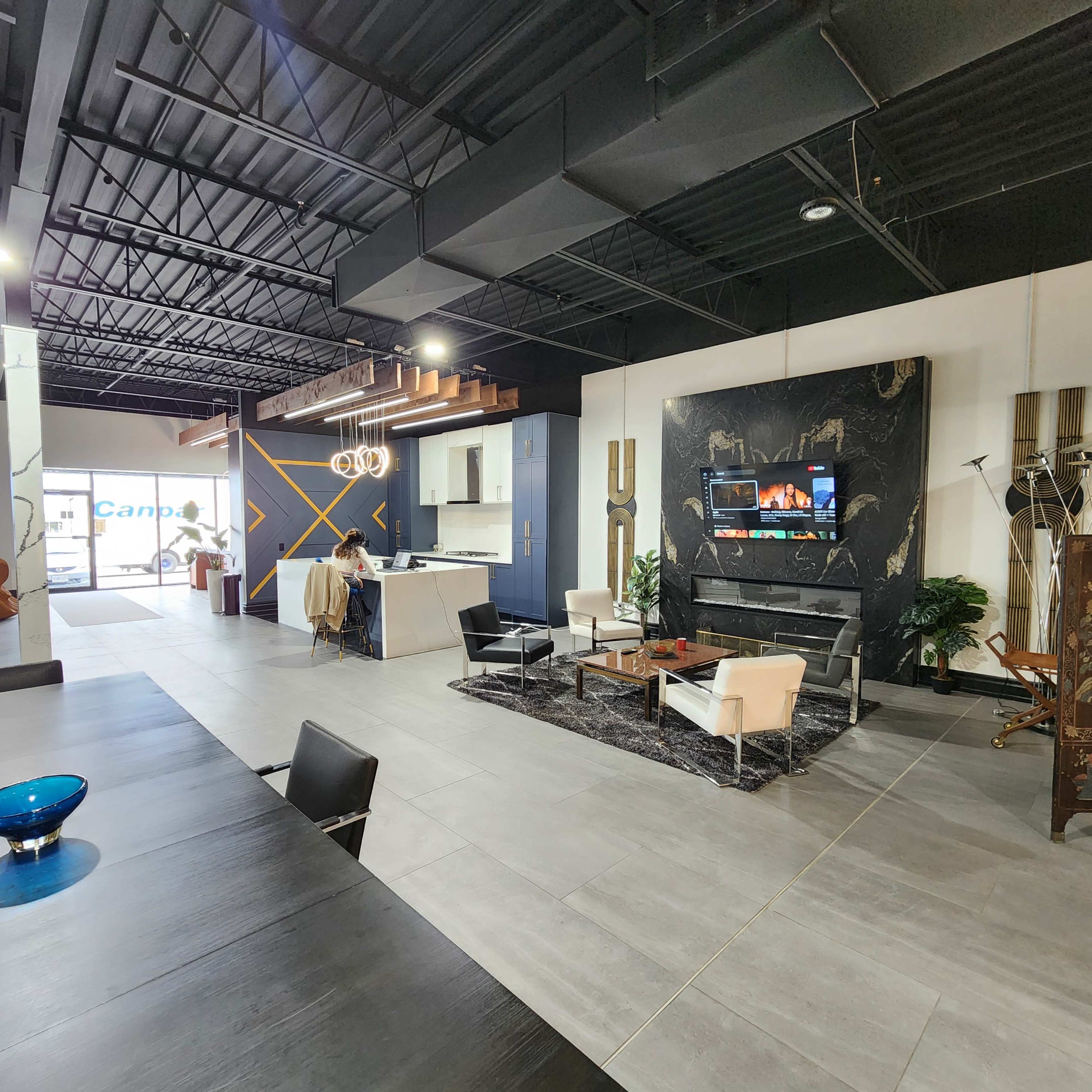 Centrally located high end modern retail showroom Image in Dixie, Mississauga, ON