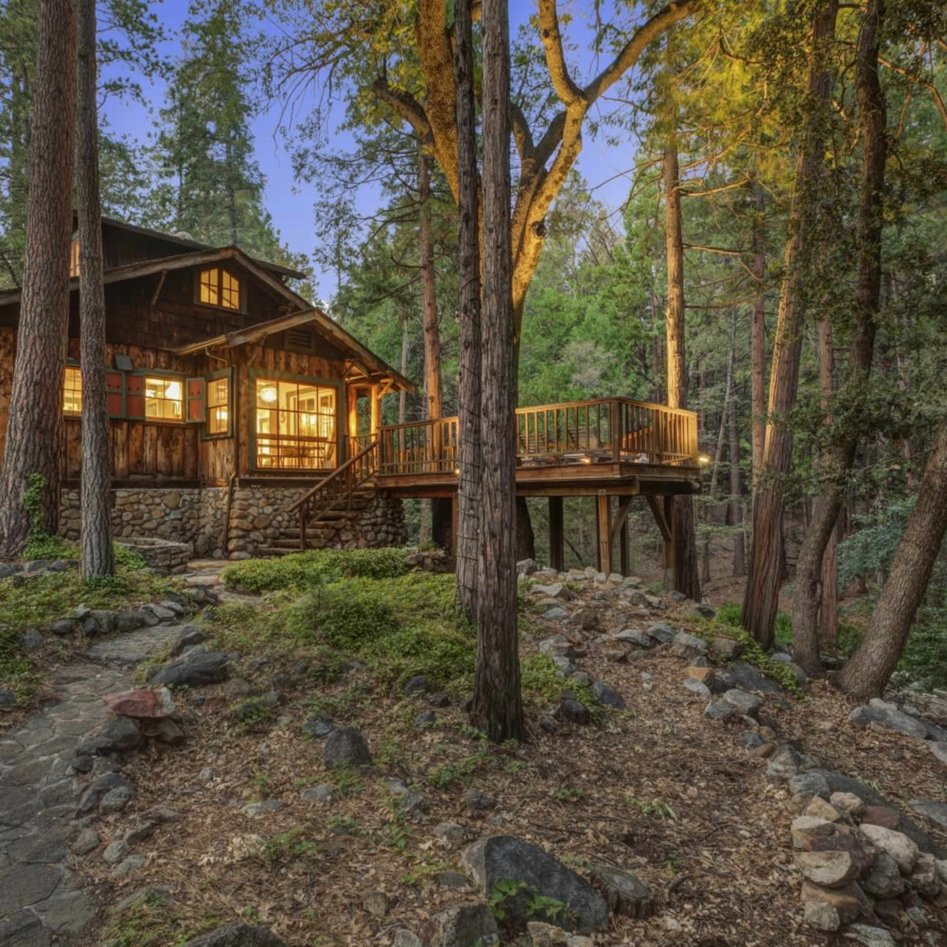 Historic Owl Pine Summer House - Nature / Creek / Deck Views Image in Idyllwild-Pine Cove, Idyllwild-Pine Cove, CA
