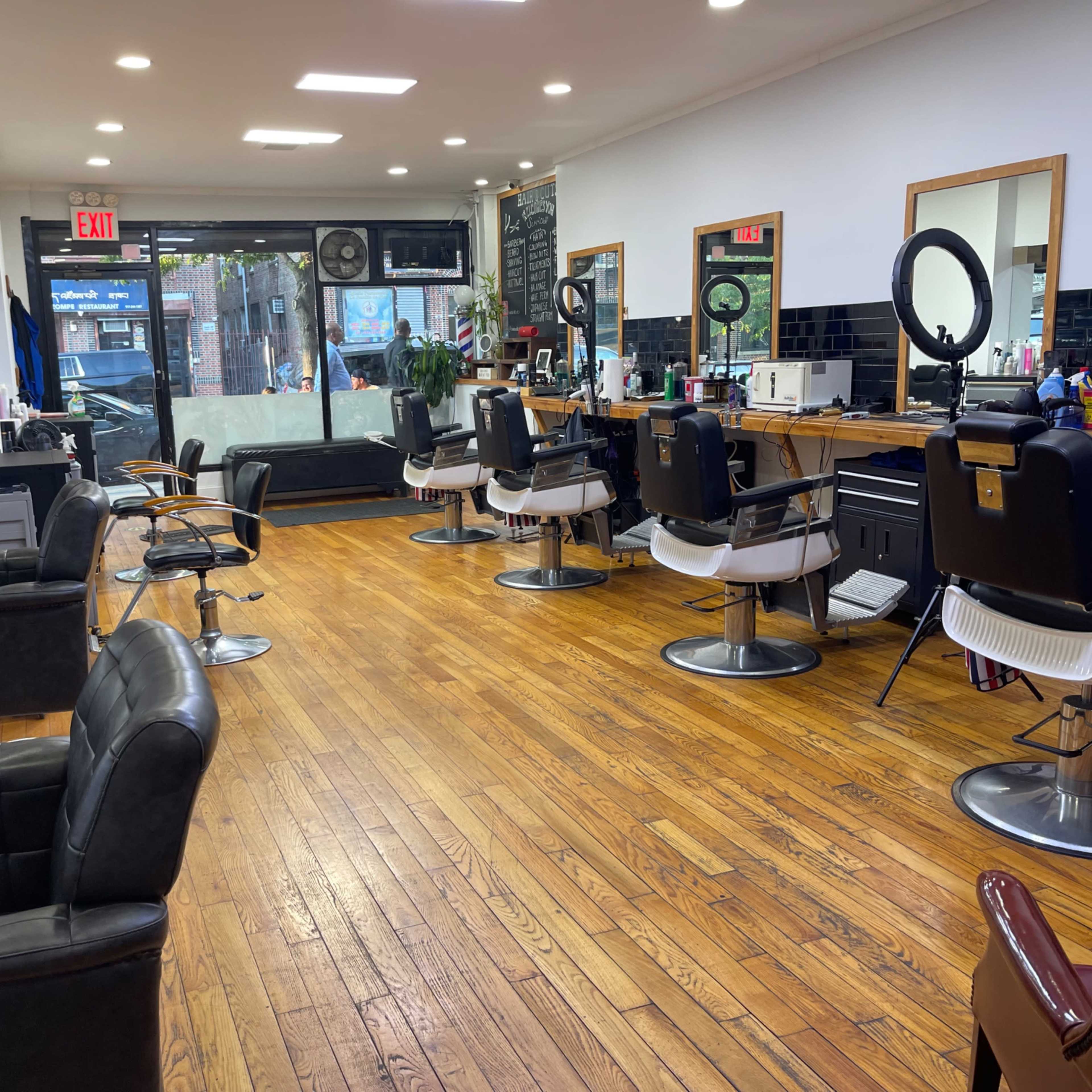 Modern Barbershop/ Hair Salon Image in Sunnyside, Queens County, NY