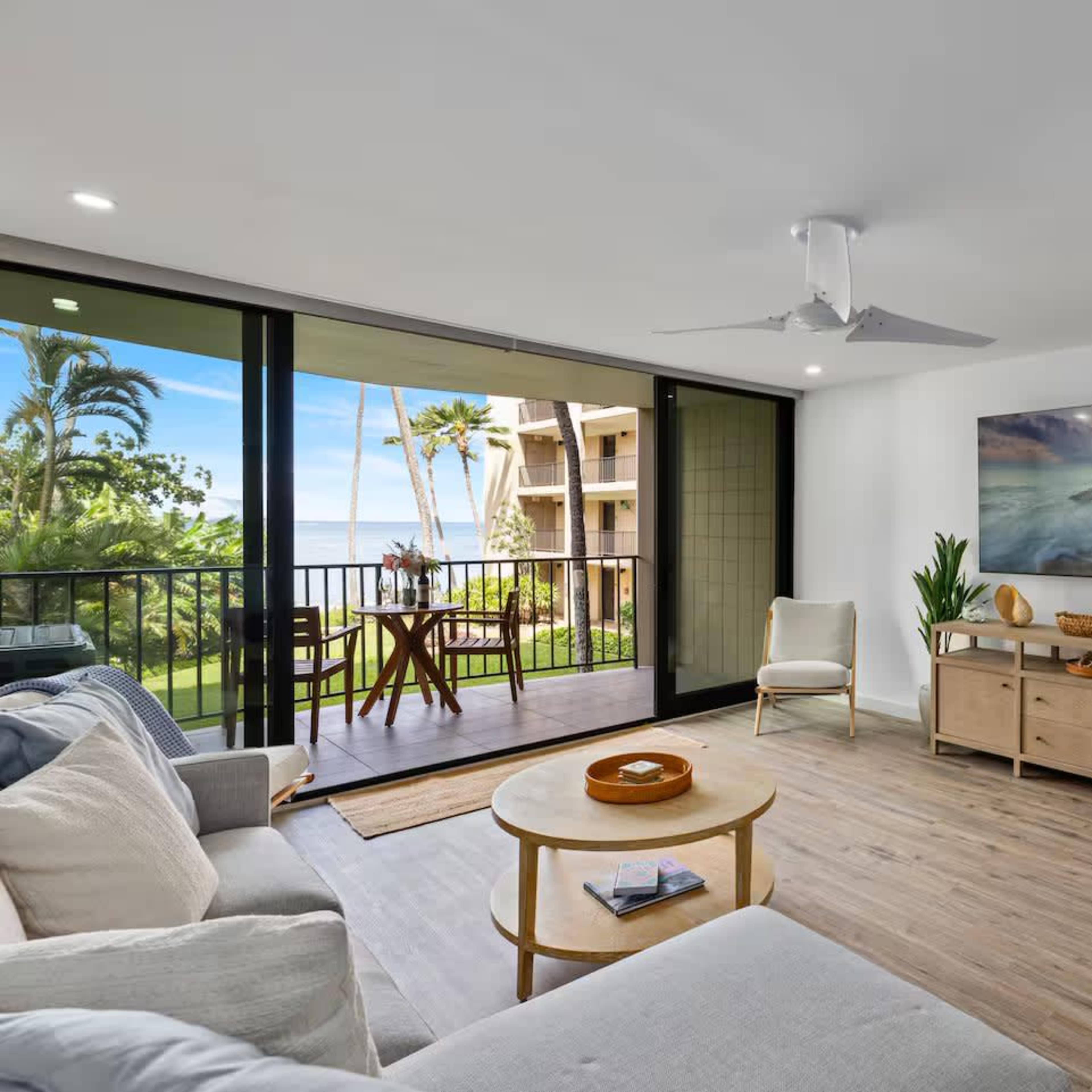 Luxe Beachfront Escape | Ocean Views | AC Comfort Image in Napili-Honokowai, Lahaina, HI