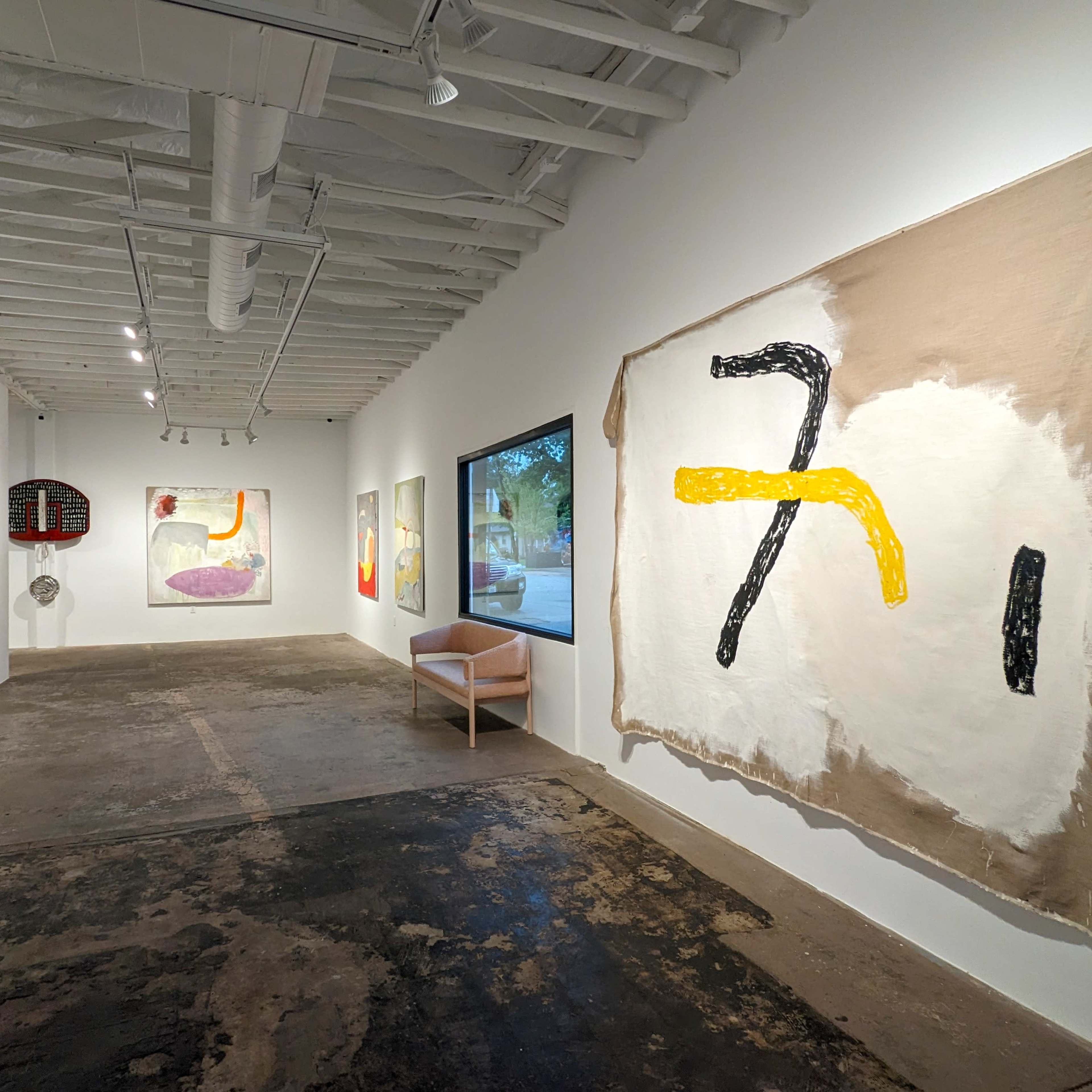 Downtown Modern Industrial White Wall Art Gallery- Front Gallery Image in Montrose, Houston, TX