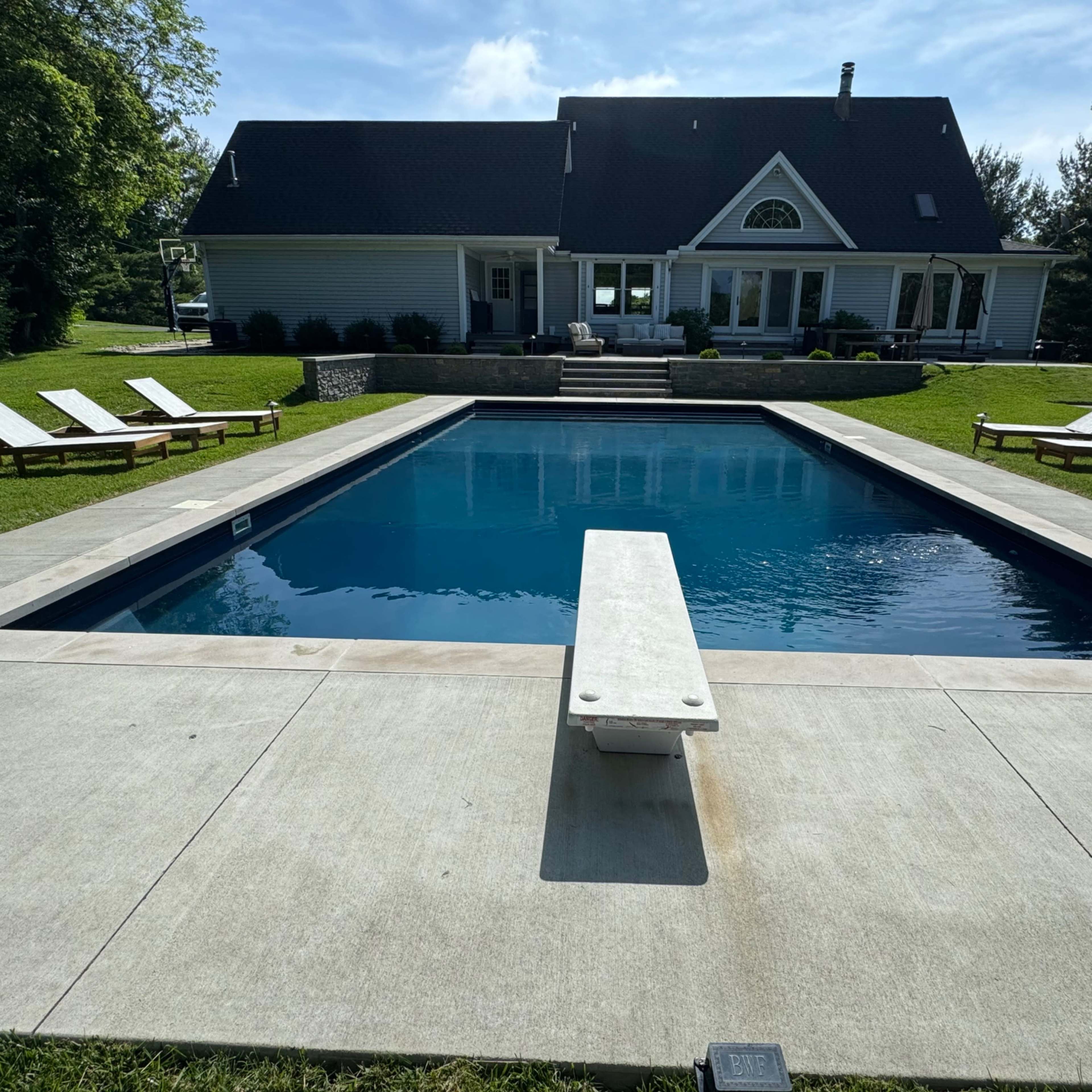 Beautiful modern farmhouse with amazing pool backyard space. Image in Colerain Township, Cincinnati, OH
