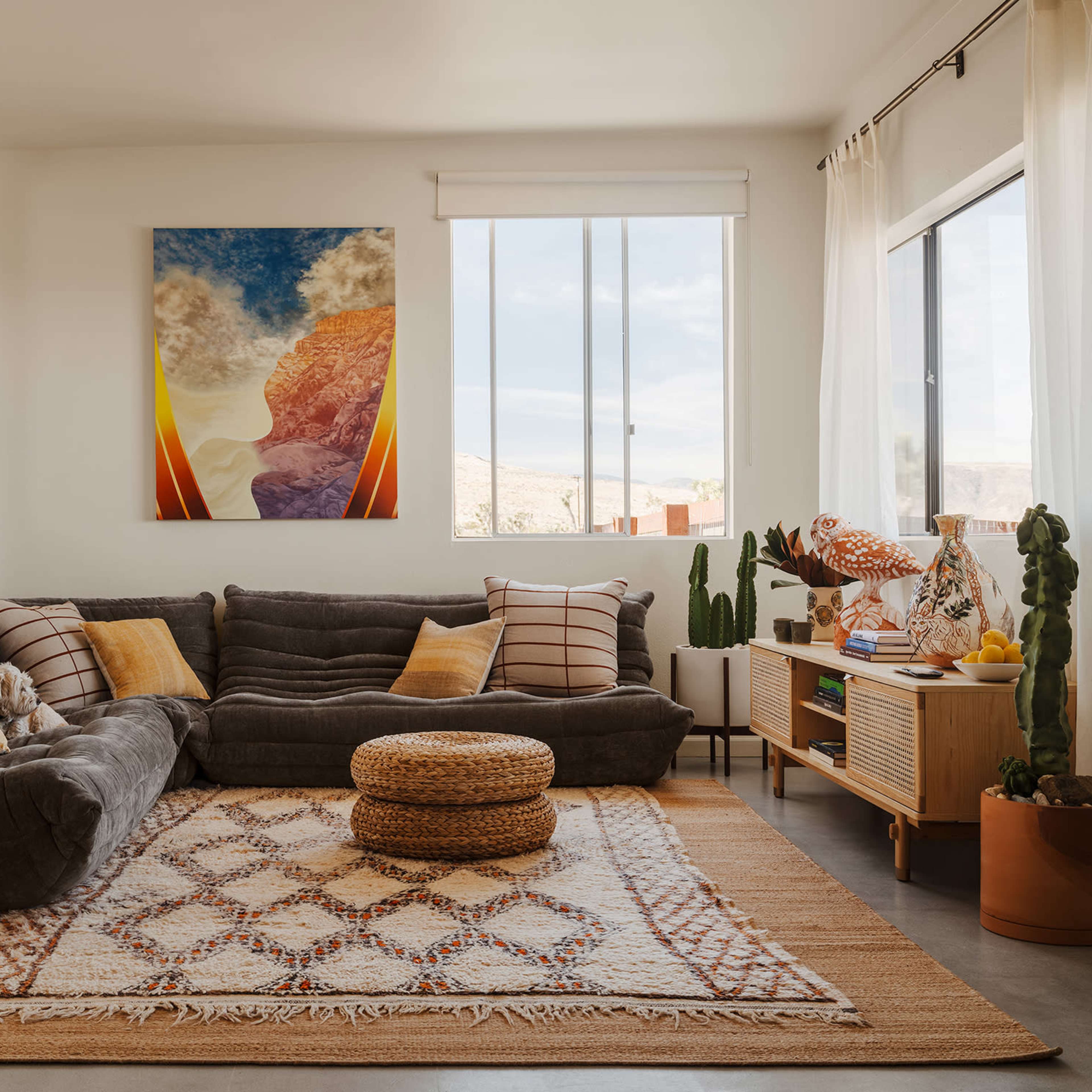 Desert Mid Century Ranch House with 3 acres of land and views / Fine Art and Design Image in , Yucca Valley, CA