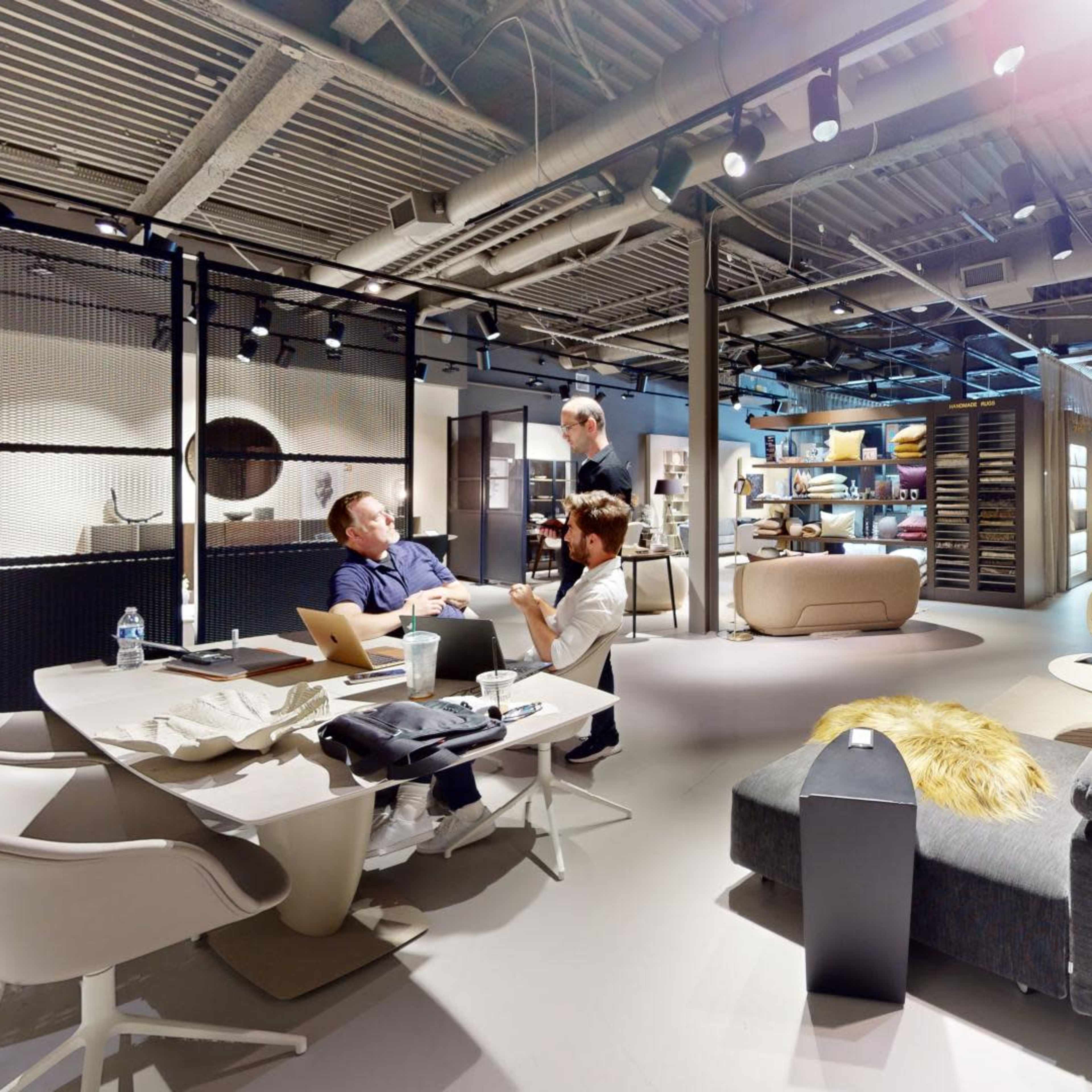 Retail Furniture Gallery in Upscale Urban Setting Industrial Chic and Contemporary Image in Beverly Hills, Beverly Hills, CA