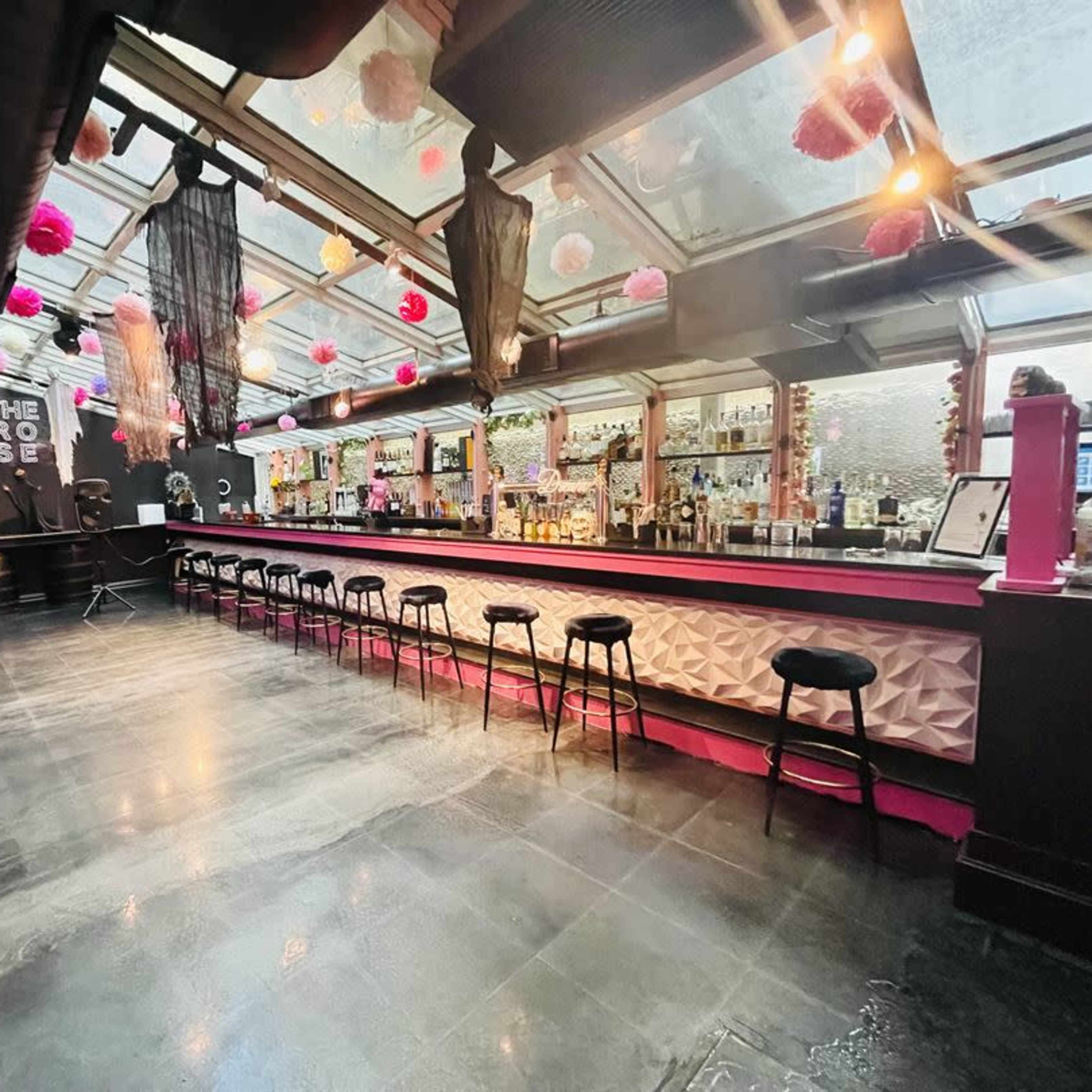 The Rose Lounge: Stylish Neon Pink Event Space in Chelsea Image in Midtown Manhattan, New York, NY