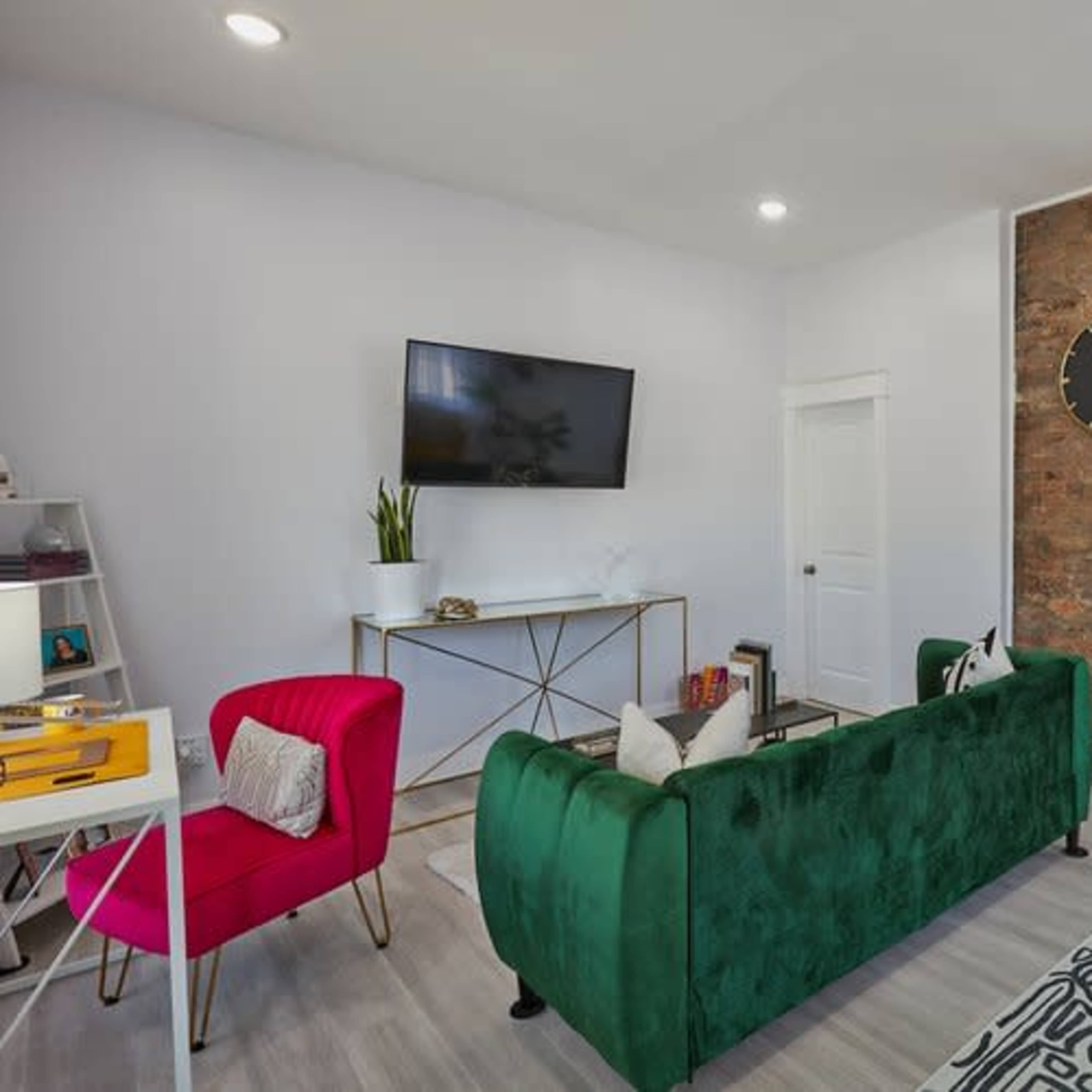 Vibrant Photography Studio with Exposed Brick in Historic New Albany Image in New Albany Township, New Albany, IN