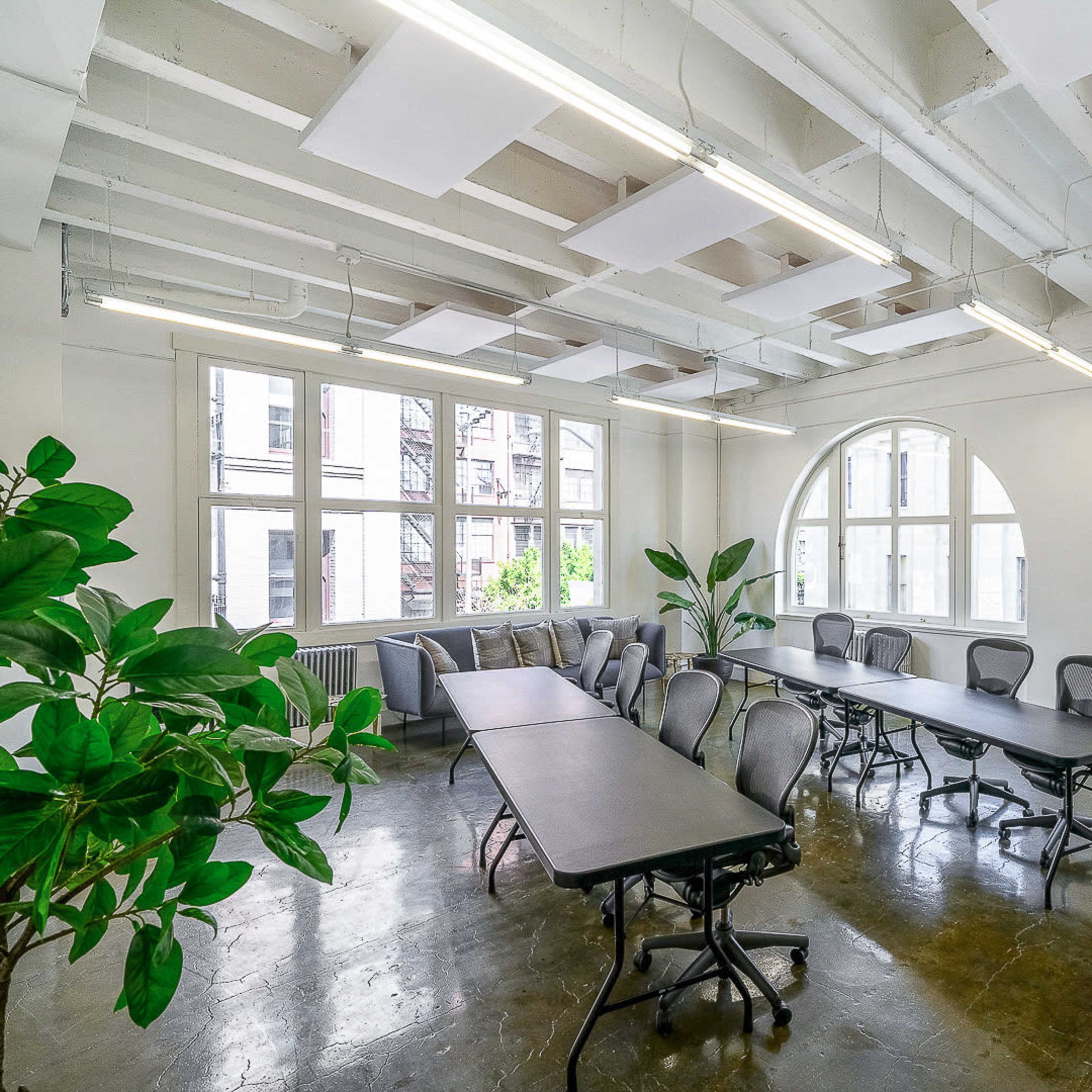 Private corner space in gorgeous historic building with huge windows and tall ceilings. Image in SoMa, San Francisco, CA