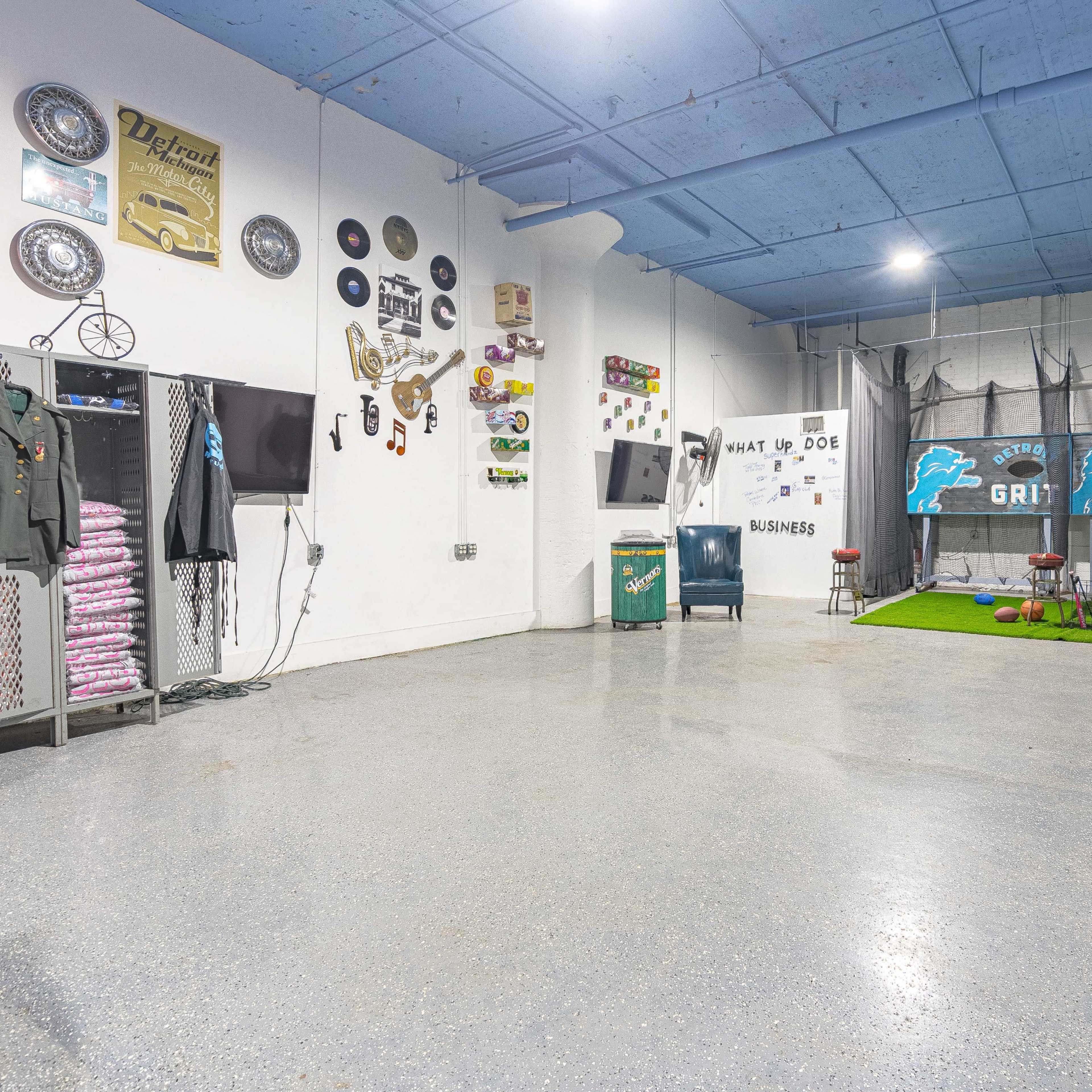 Loft Studio in the Back of the Whatupdoe Store Front. Image in Russell Industrial, Detroit, MI