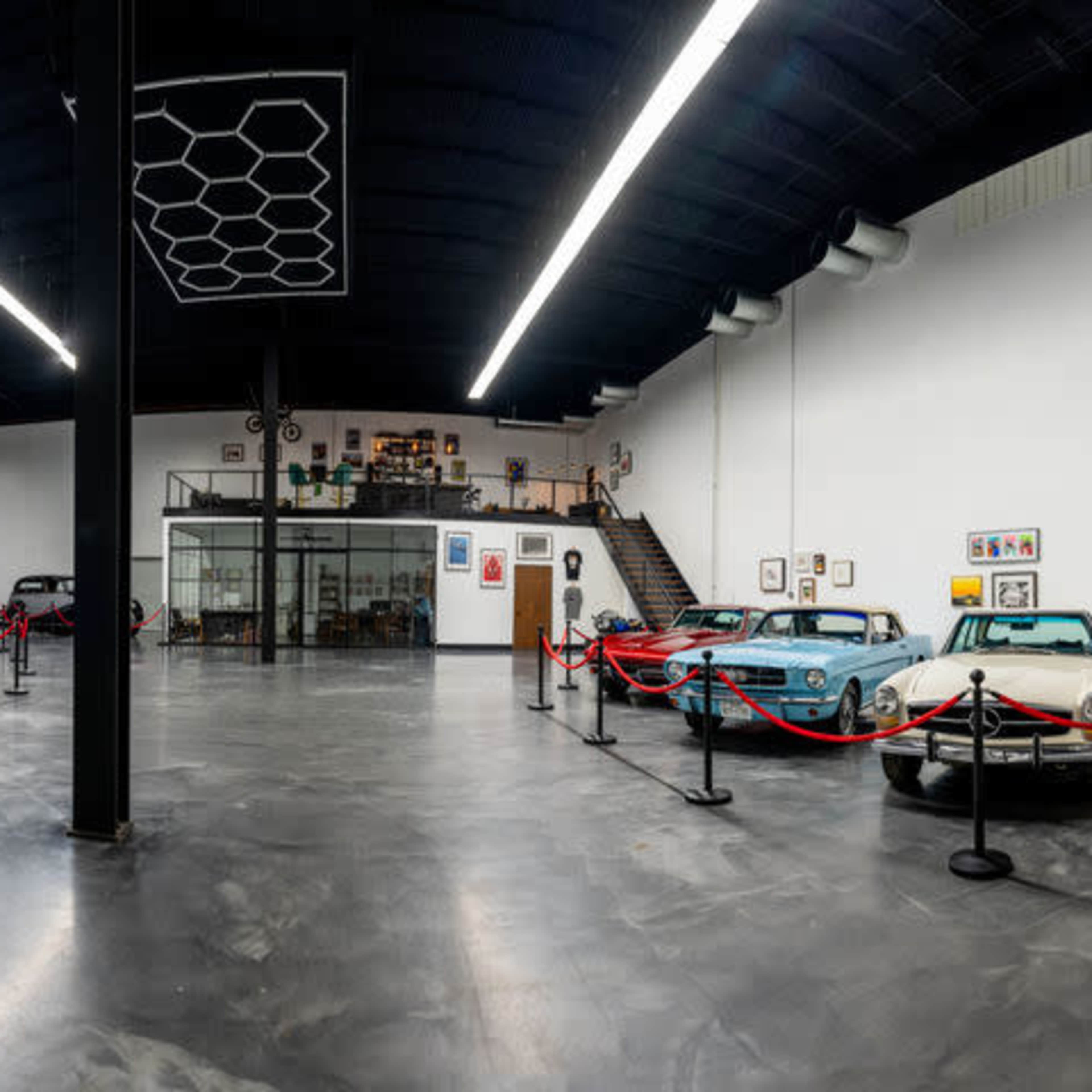 Classic Car Showroom with Lofted Bar Image in Greenway / Upper Kirby Area, Houston, TX