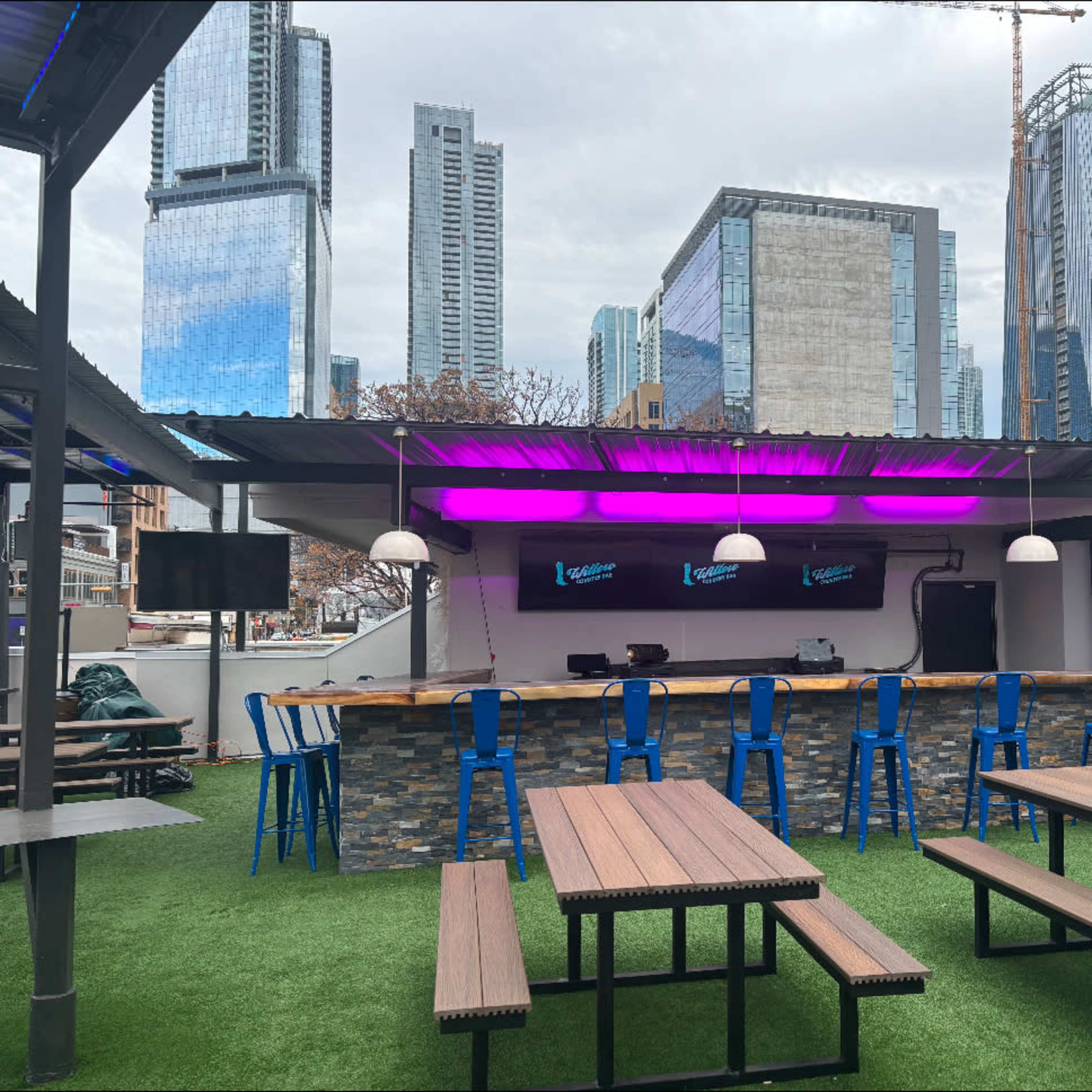 Willow Country Bar, between downtown & west end, rooftop views, DJ, and incredible drinks Image in Downtown Austin, Austin, TX